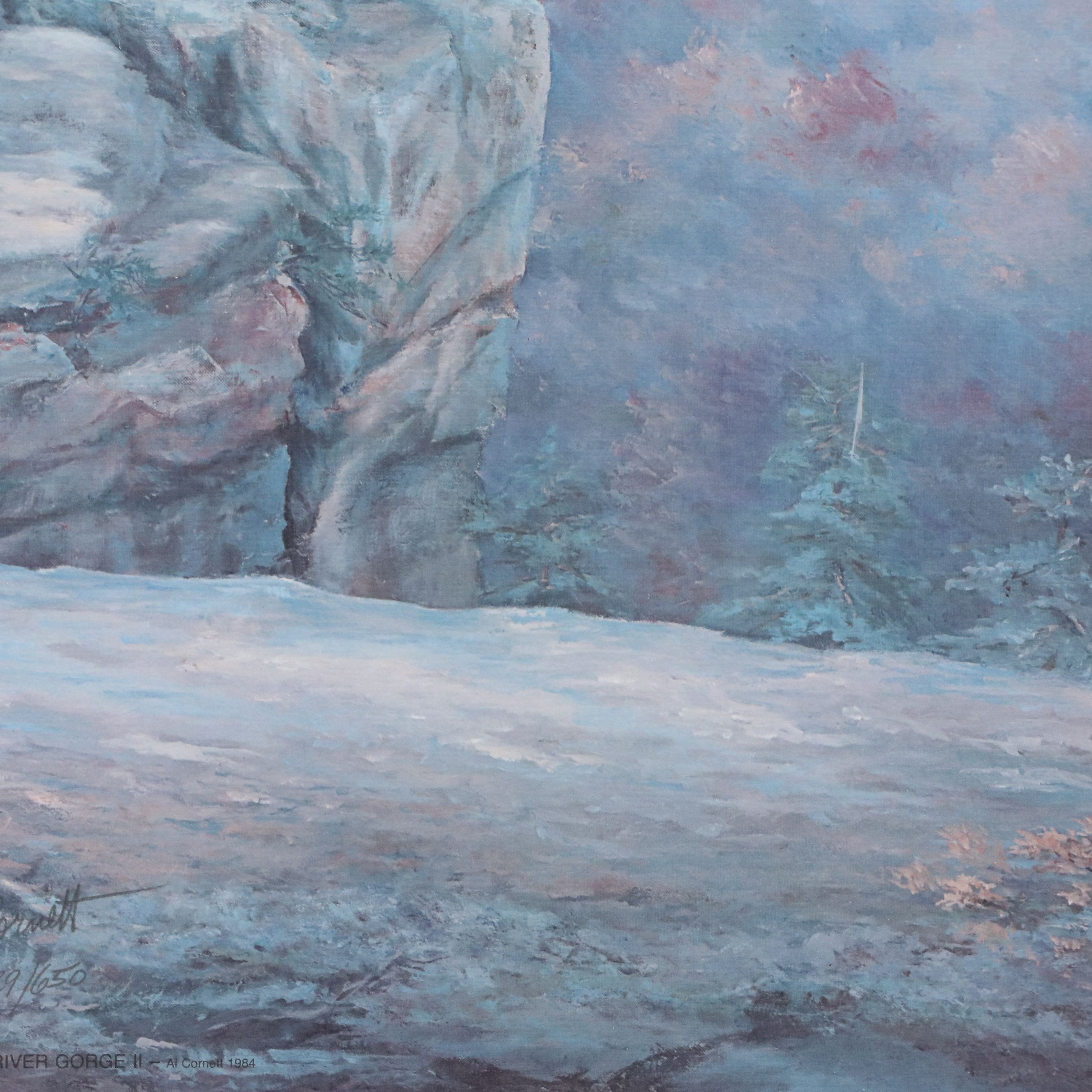 Al Cornett Offset Lithograph "Red River Gorge II," 1984