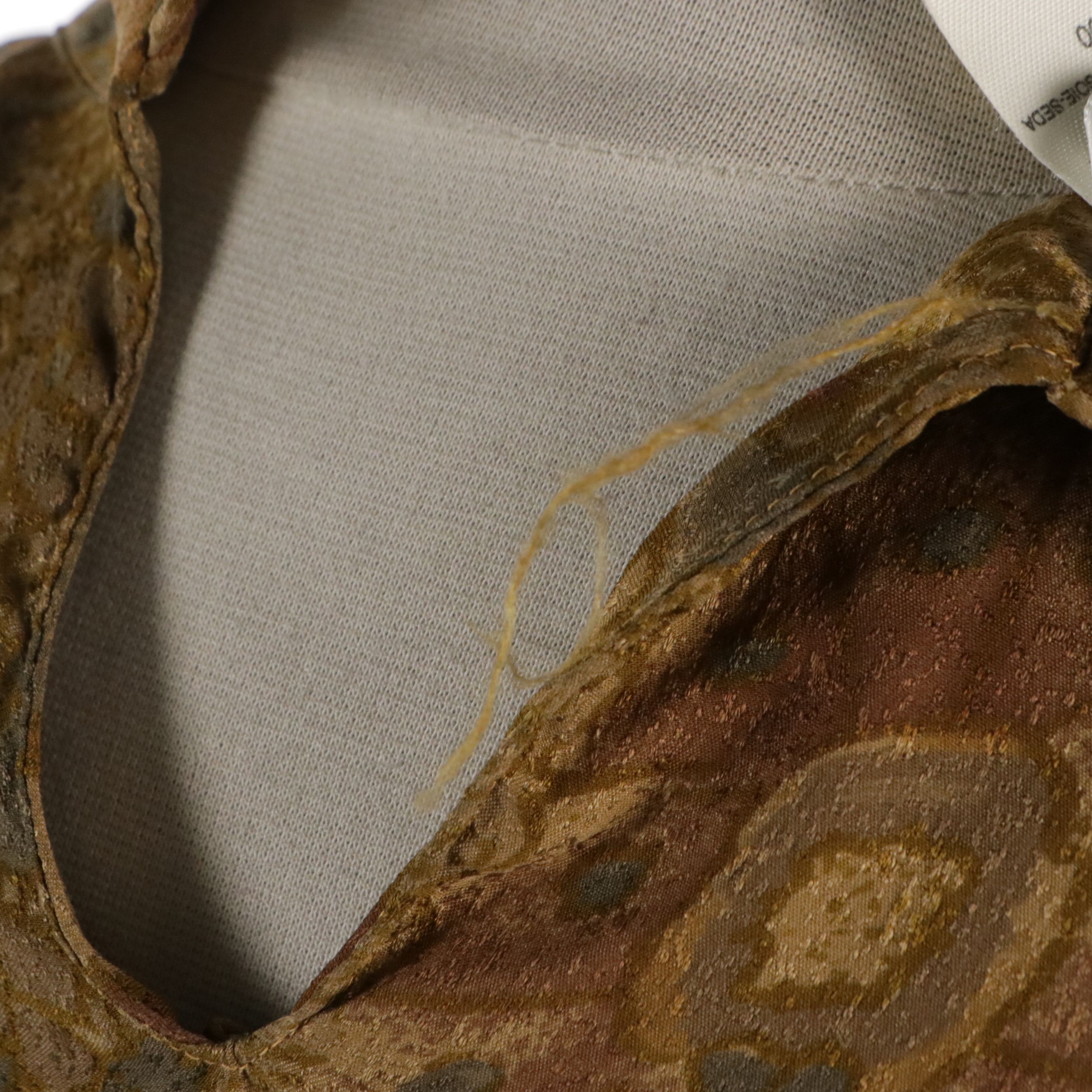 Max Mara Silk Floral Printed Long Sleeve Blouse