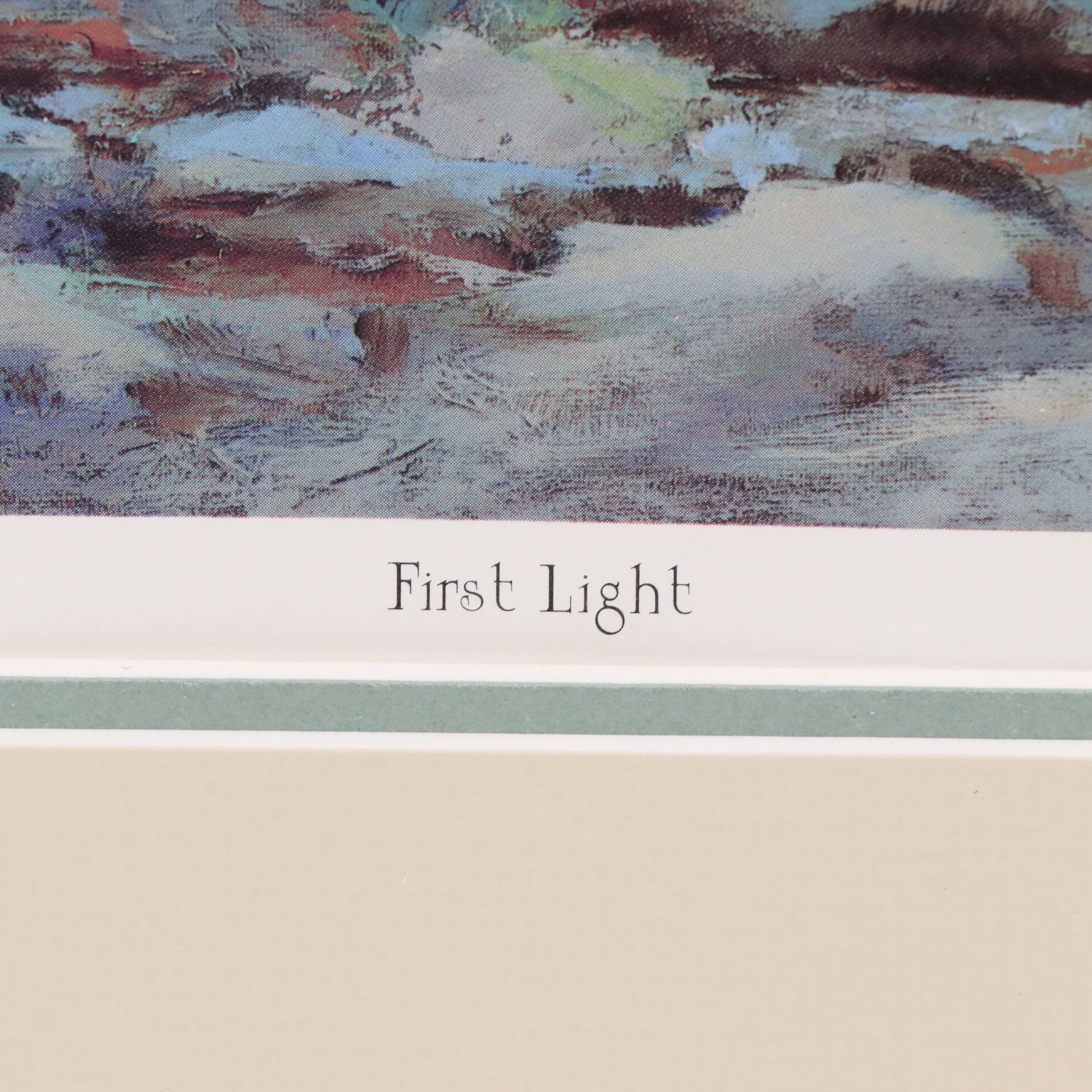 Al Cornett Signed Offset Lithograph "First Light," 1994