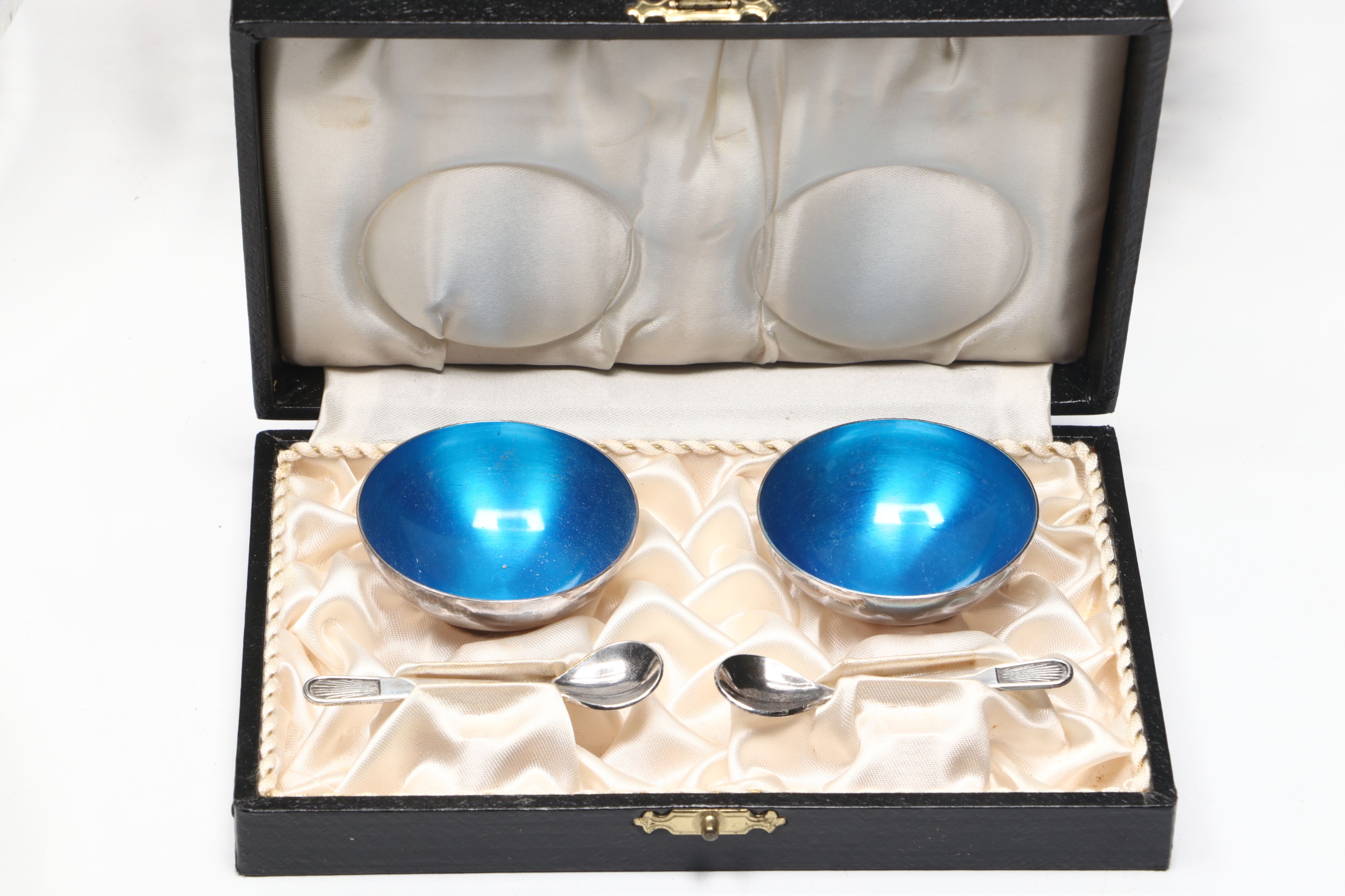 Meka Sterling Silver Salt Cellars, Silver Plate Ice Bucket, and More Serveware