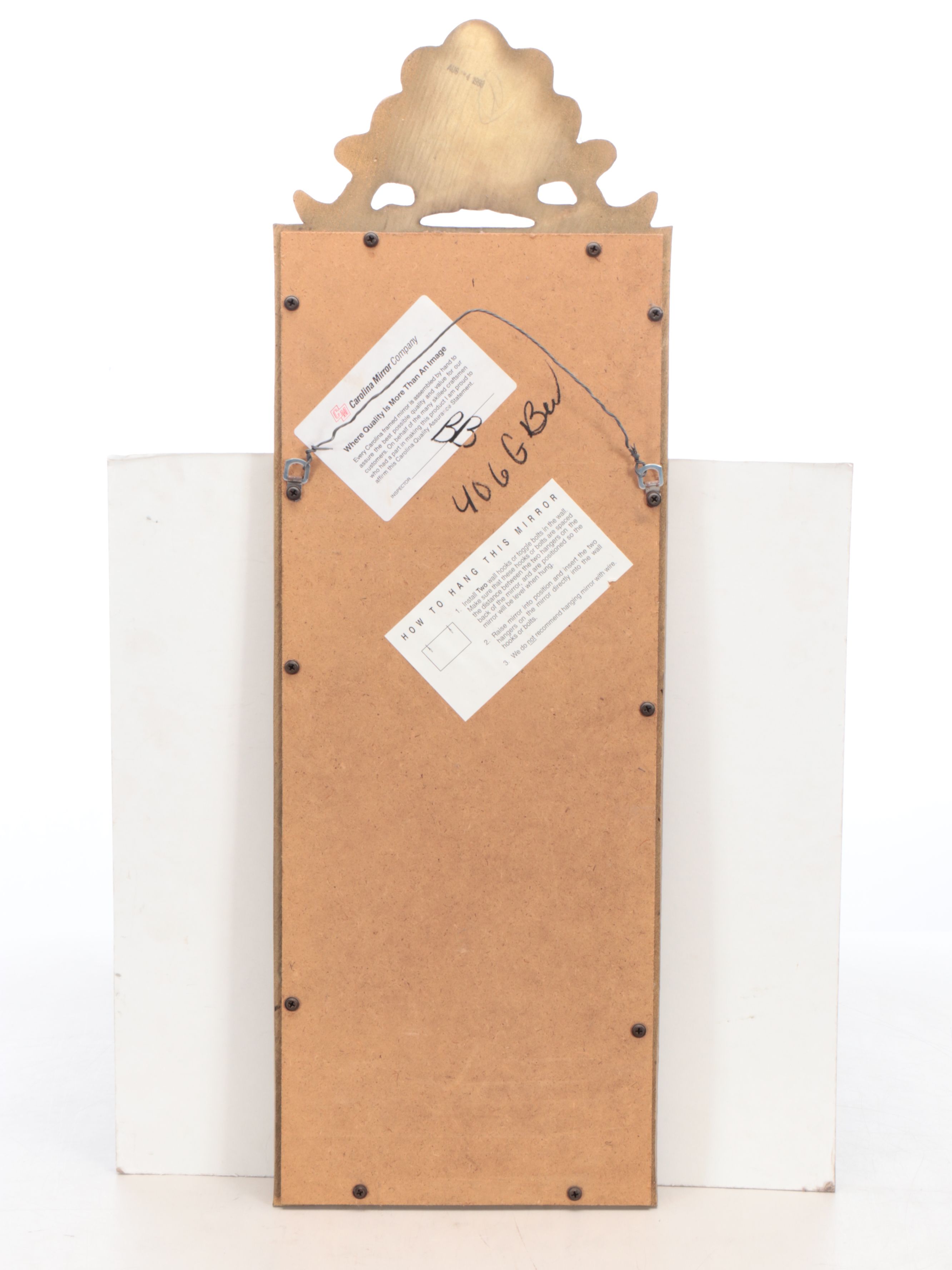 Carolina Mirror Company Rococo Style Giltwood Wall Mirror