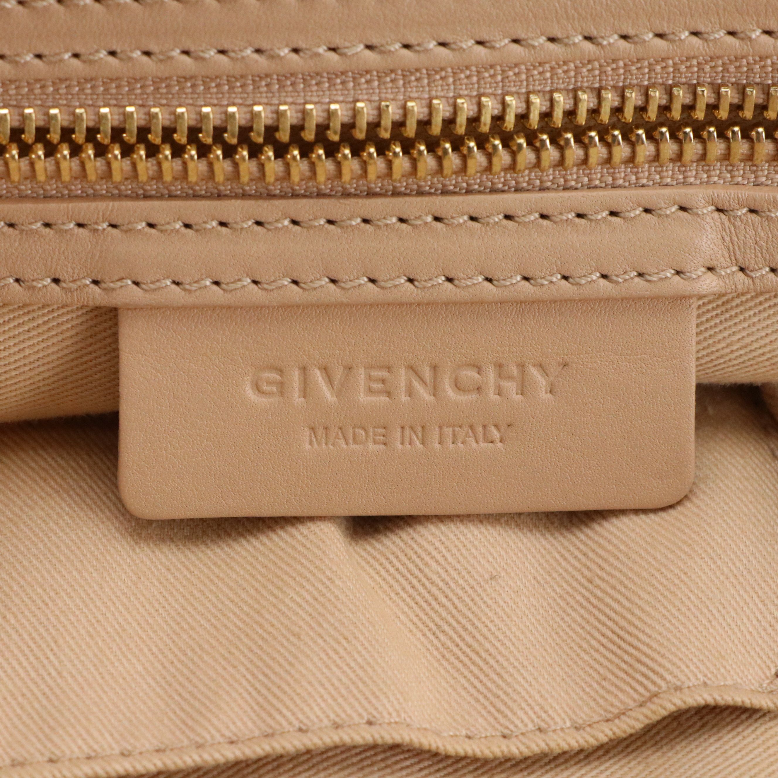 Givenchy Medium Nightingale Two-Way Shoulder Bag in Brown Lambskin Leather