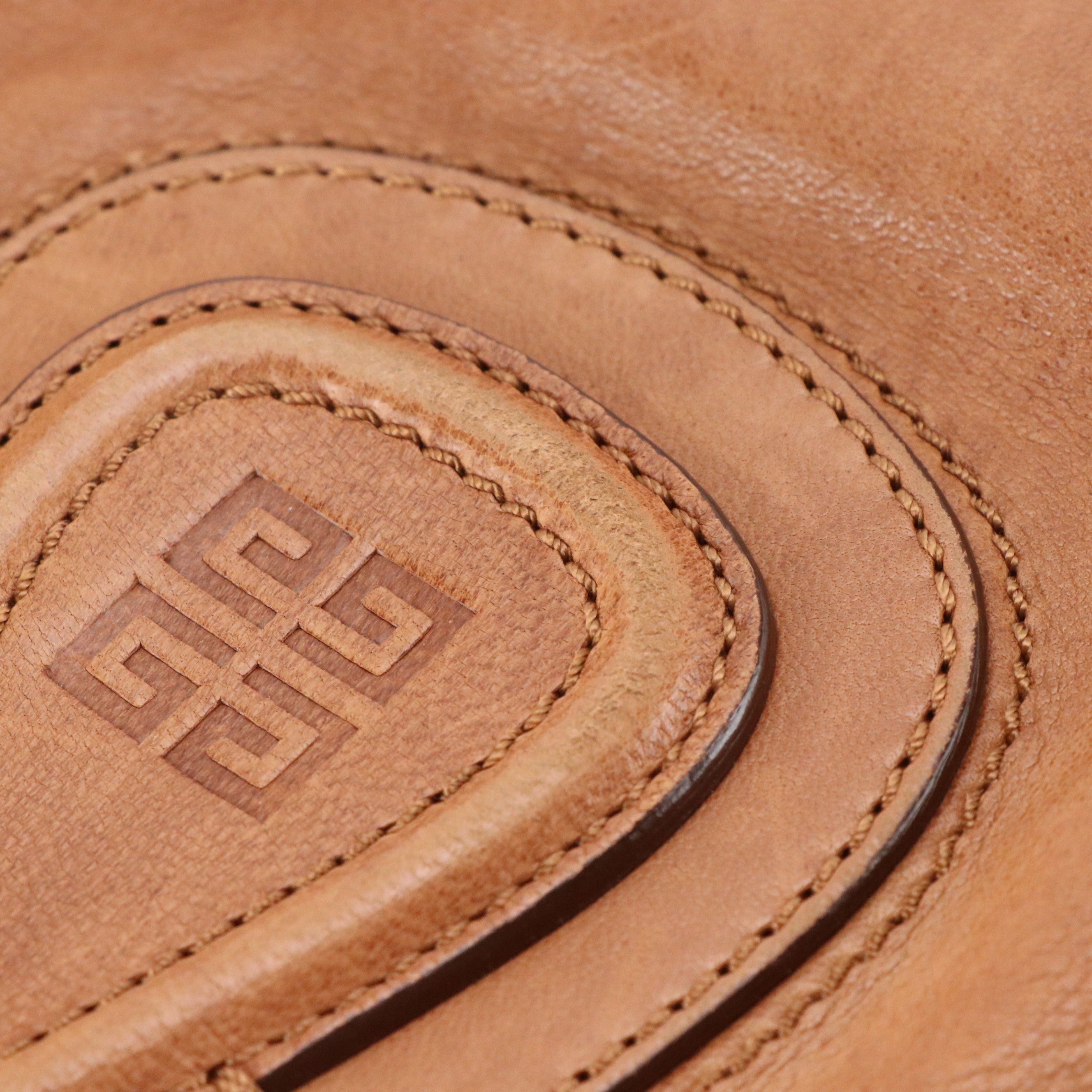 Givenchy Medium Nightingale Two-Way Shoulder Bag in Brown Lambskin Leather