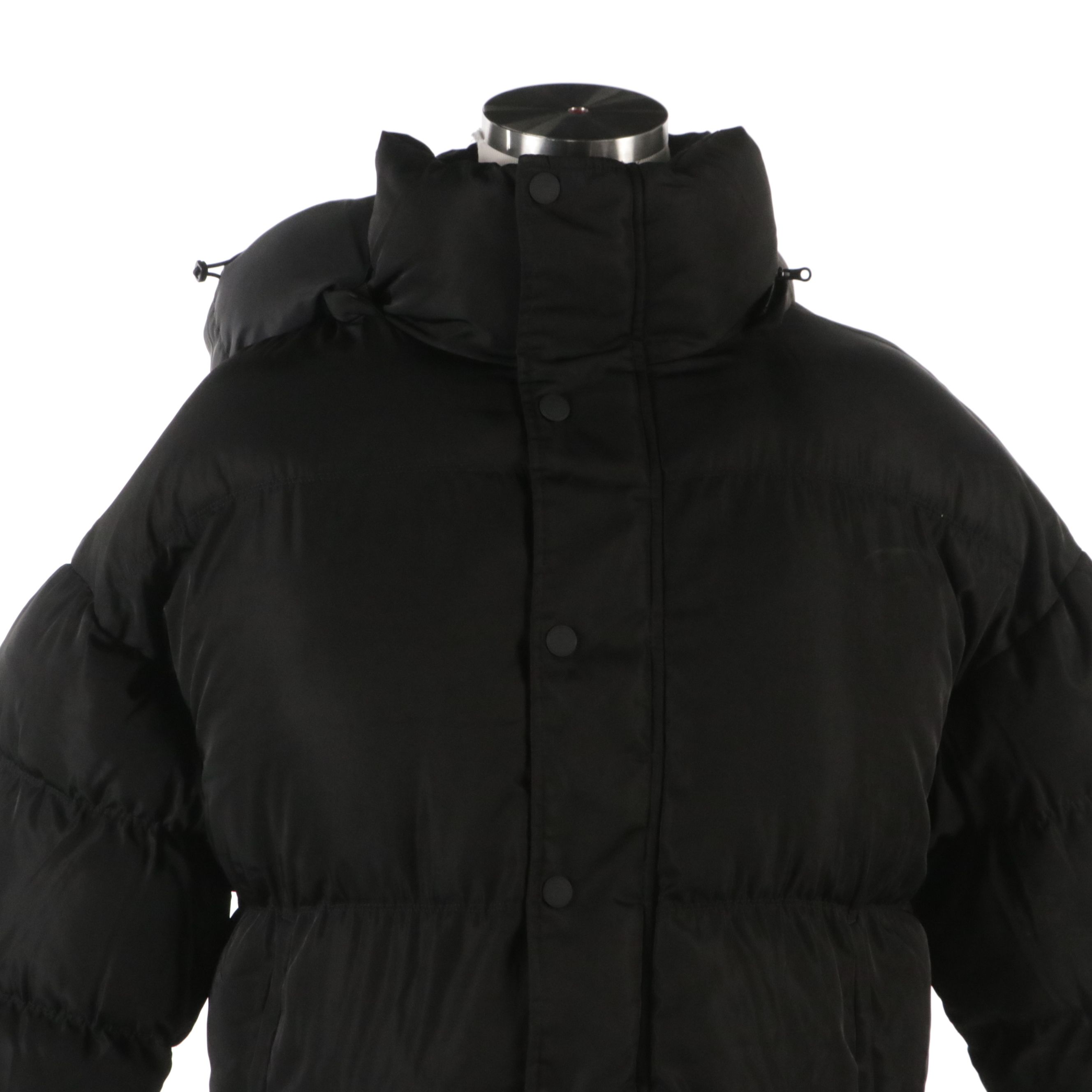 Men's Fila Fundamentals Super Puffer Jacket in Black Nylon, With Tags