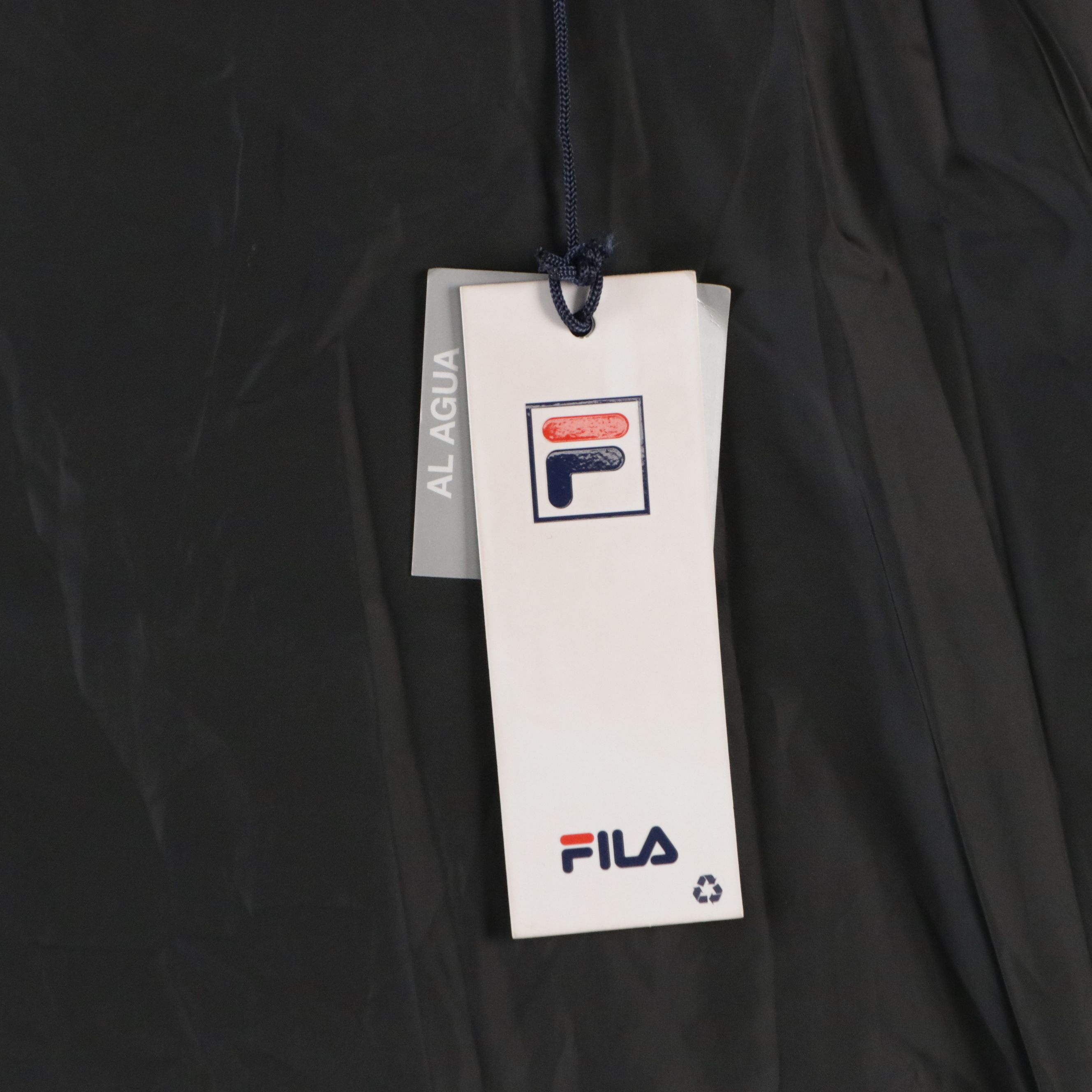 Men's Fila Fundamentals Super Puffer Jacket in Black Nylon, With Tags