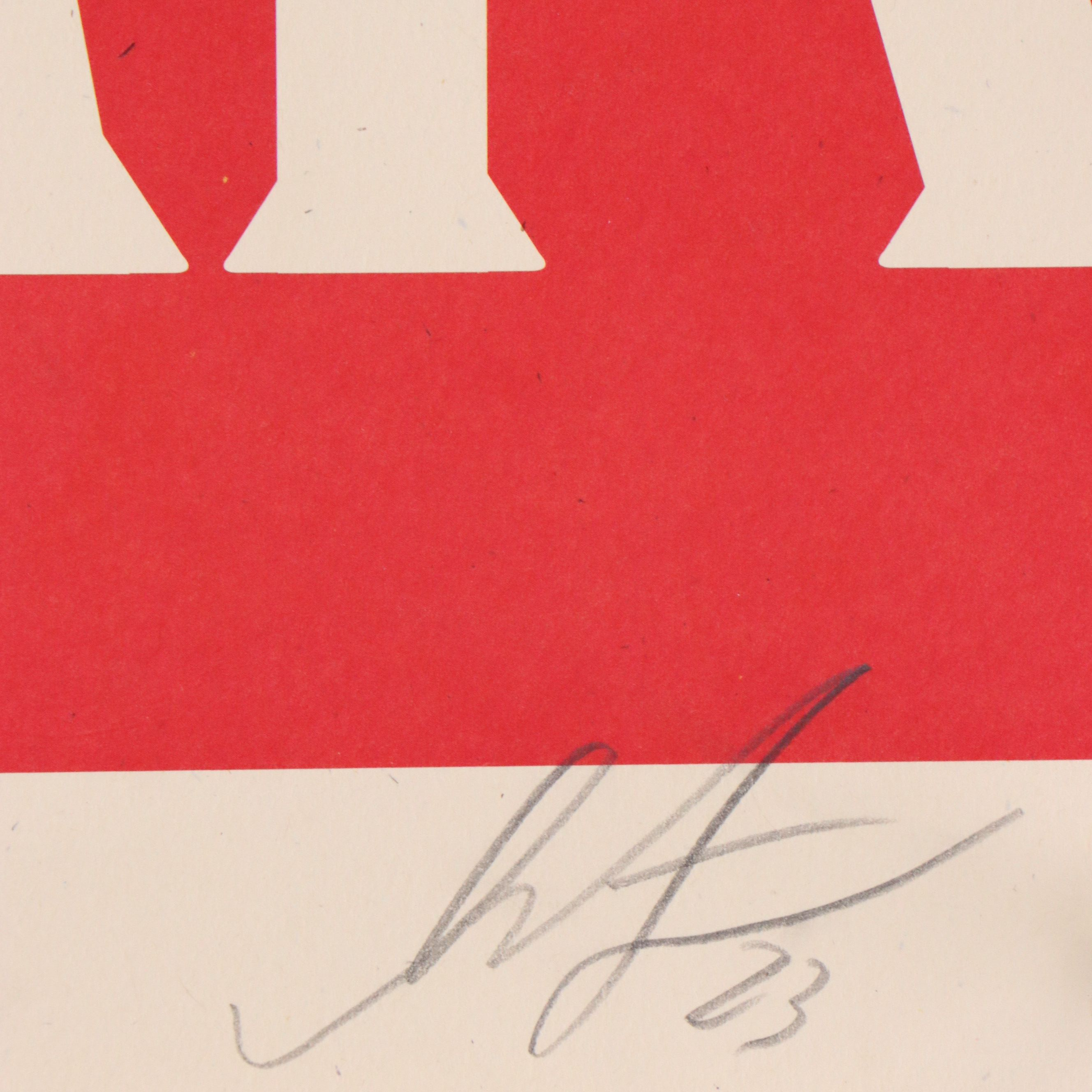 Shepard Fairey Letterpress "Make Art Not War," 2023