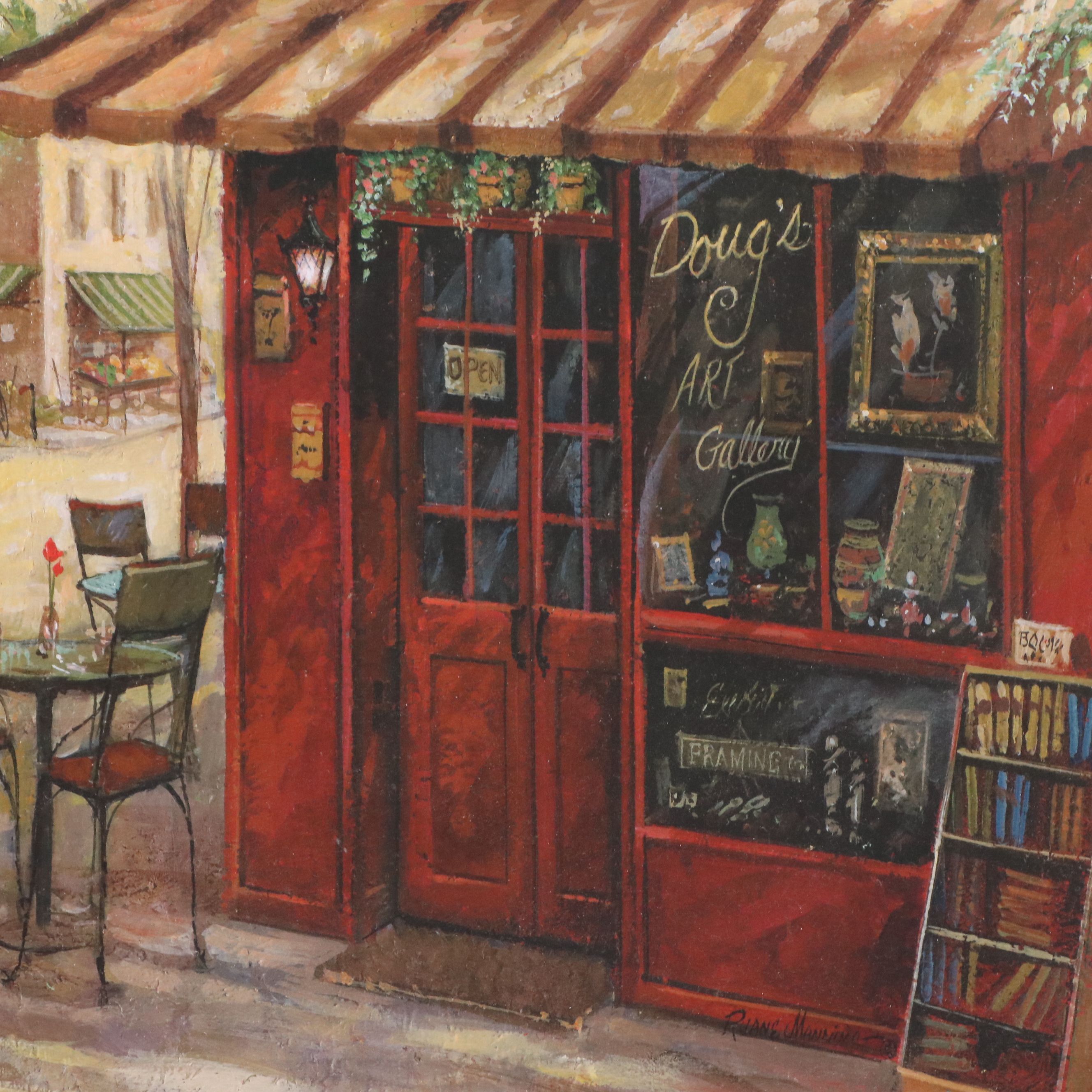After Ruane Manning Offset Lithograph "Doug's Art Gallery," 21st Century