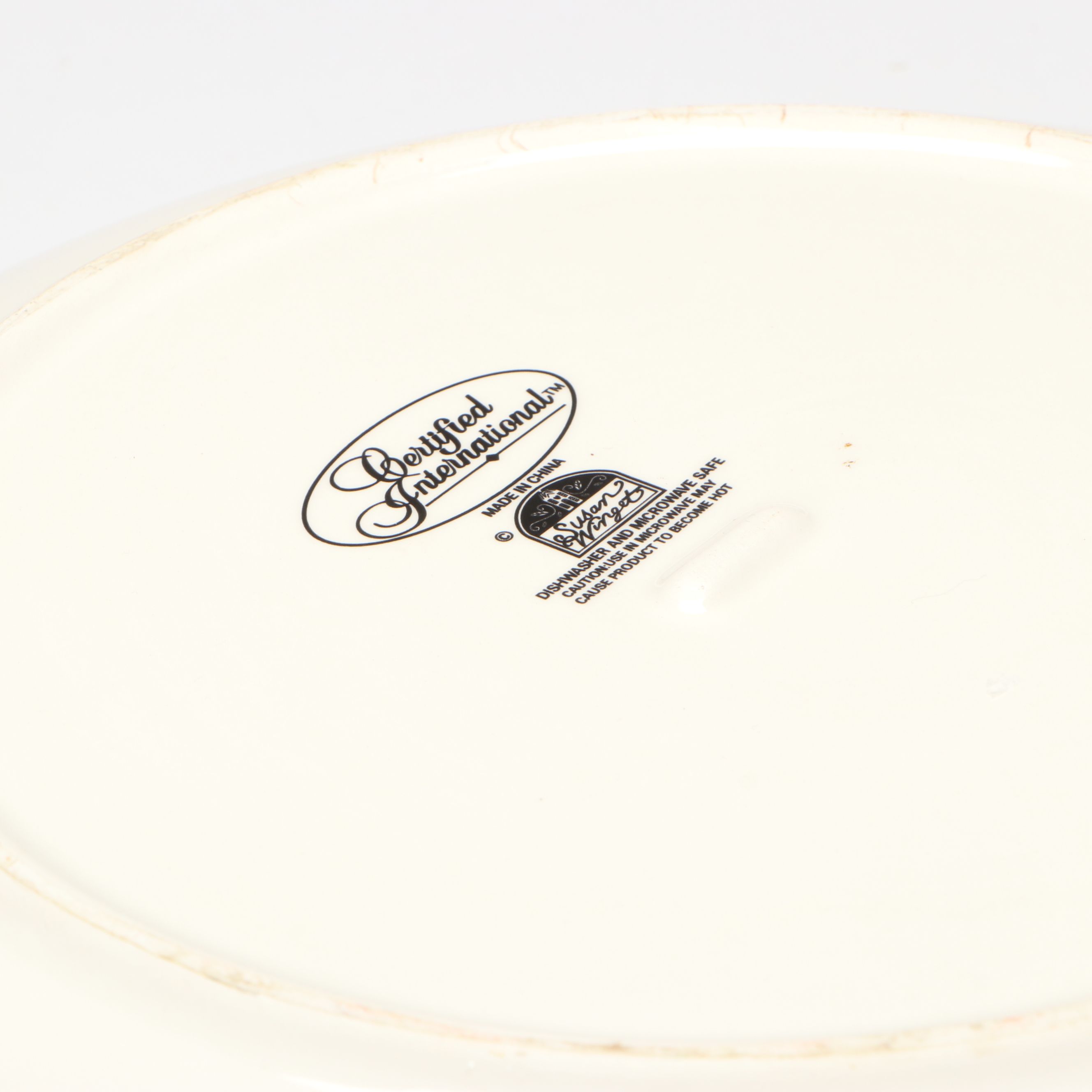 Certified International Christmas Ceramic Pitcher, Bowl, and Candle Holders