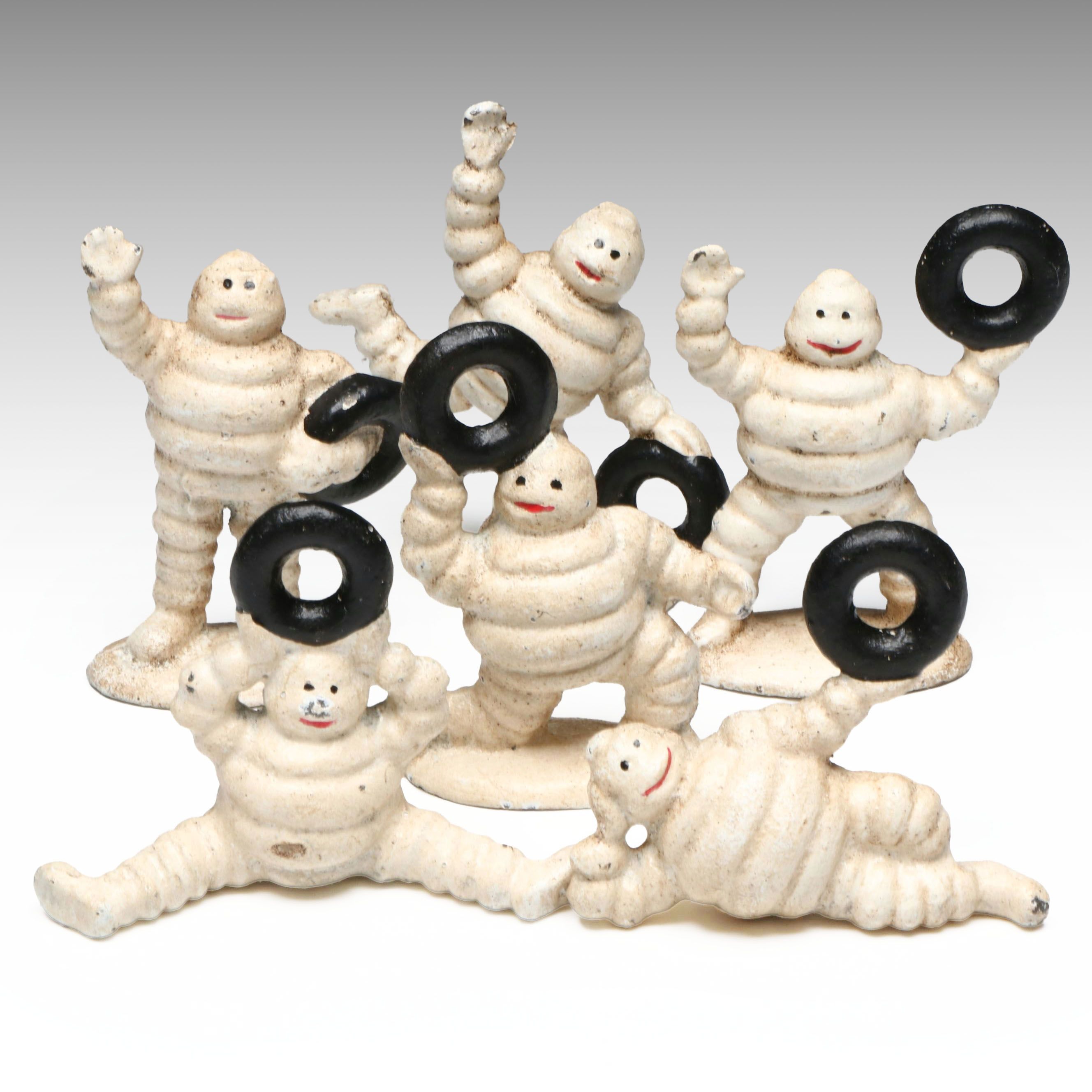 Cast Iron Michelin Man Figurines
