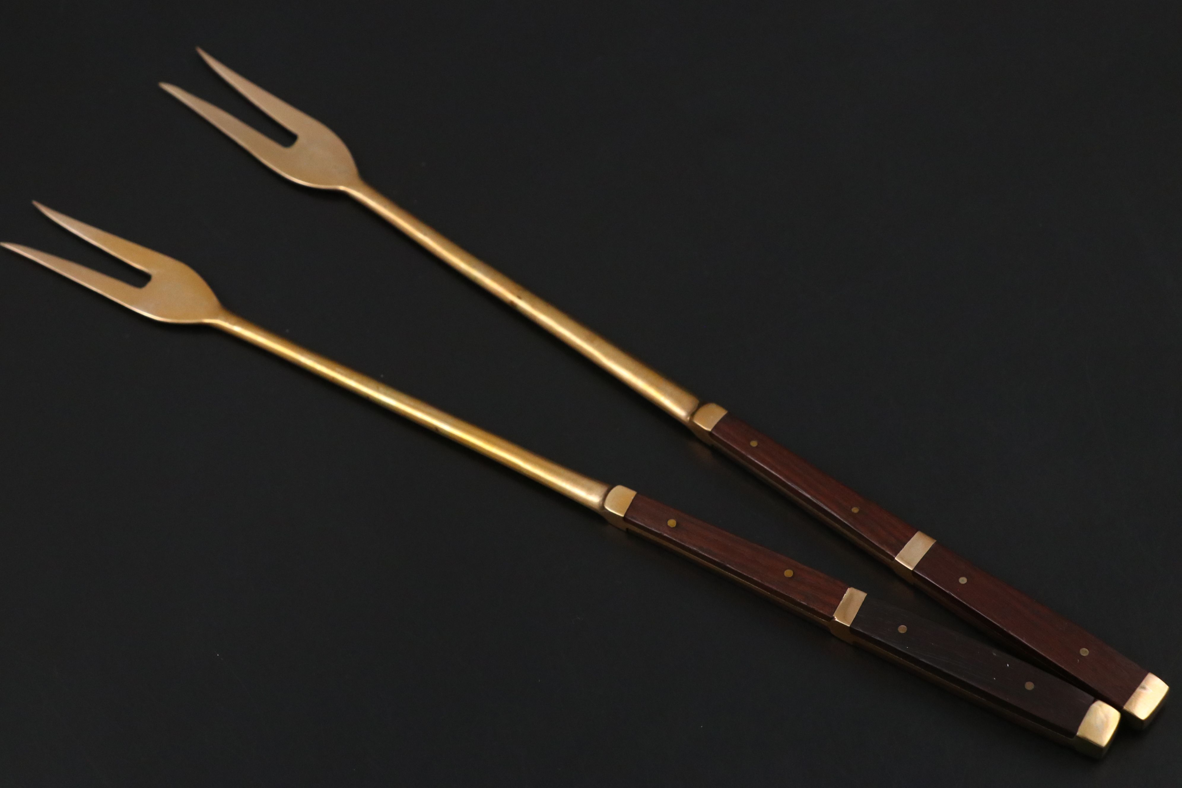 Reed & Barton Stainless Steel Chafing Dish, Wire Egg Basket, and Fork Sets