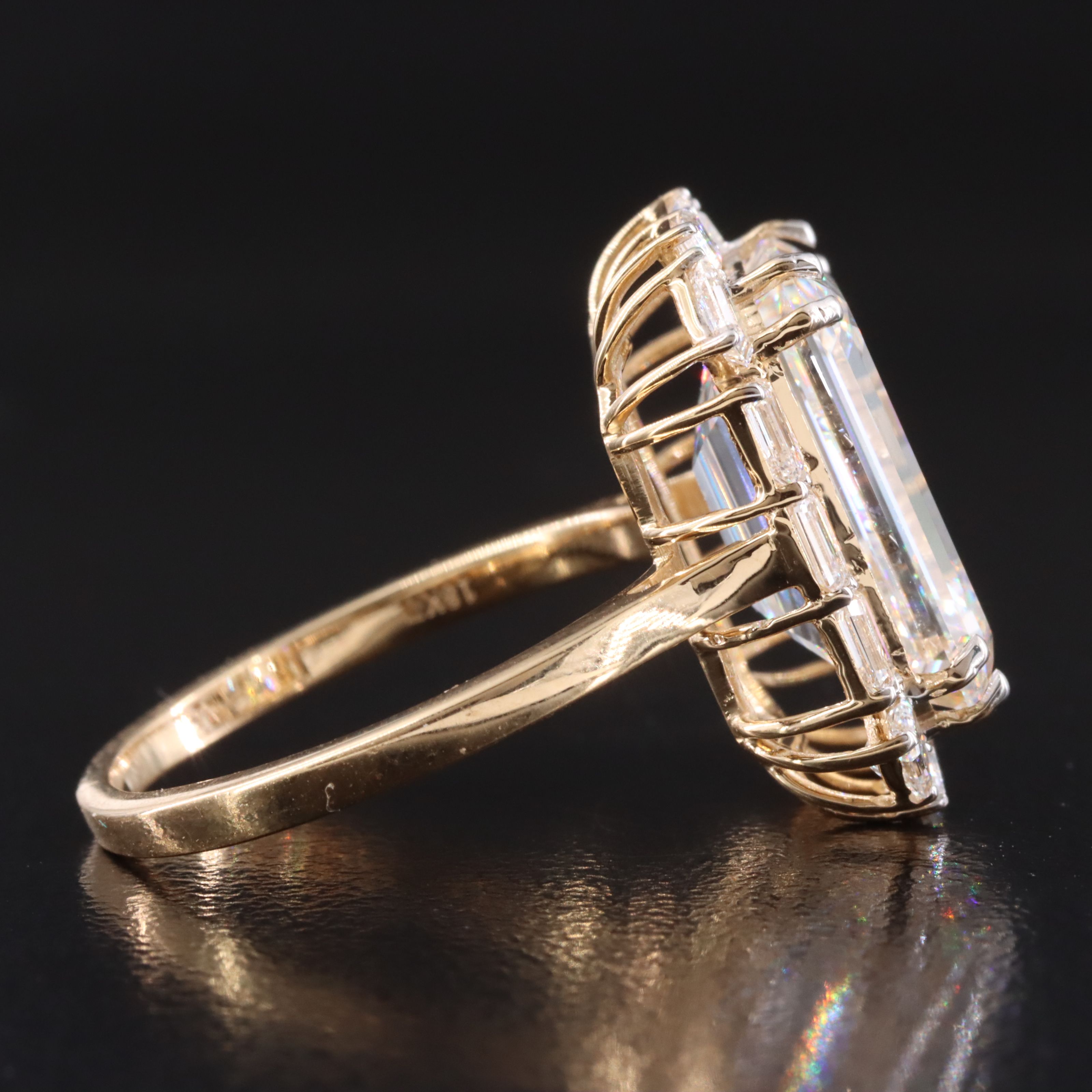 18K 7.52 CTW Lab Grown Diamond Ring with IGI Report