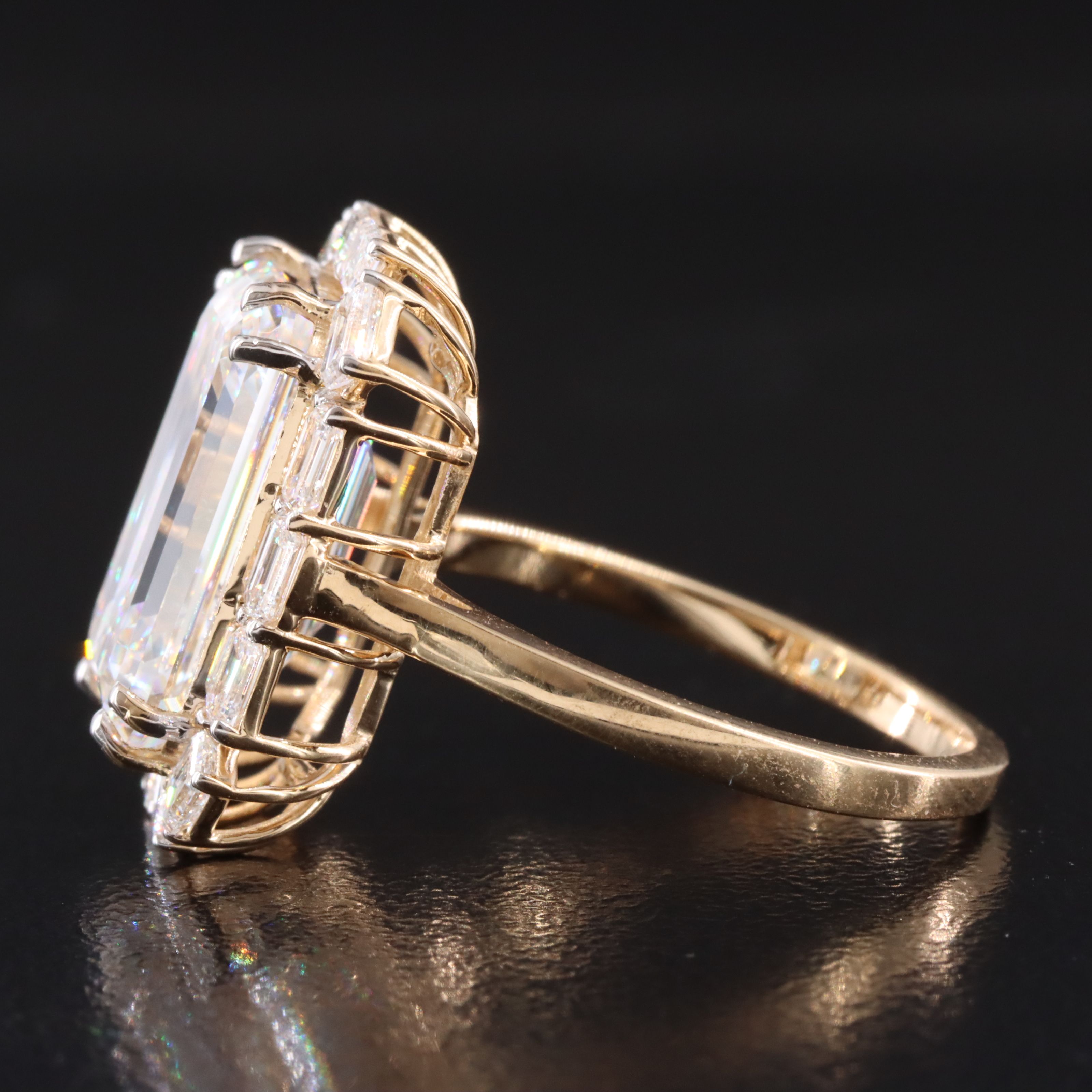 18K 7.52 CTW Lab Grown Diamond Ring with IGI Report