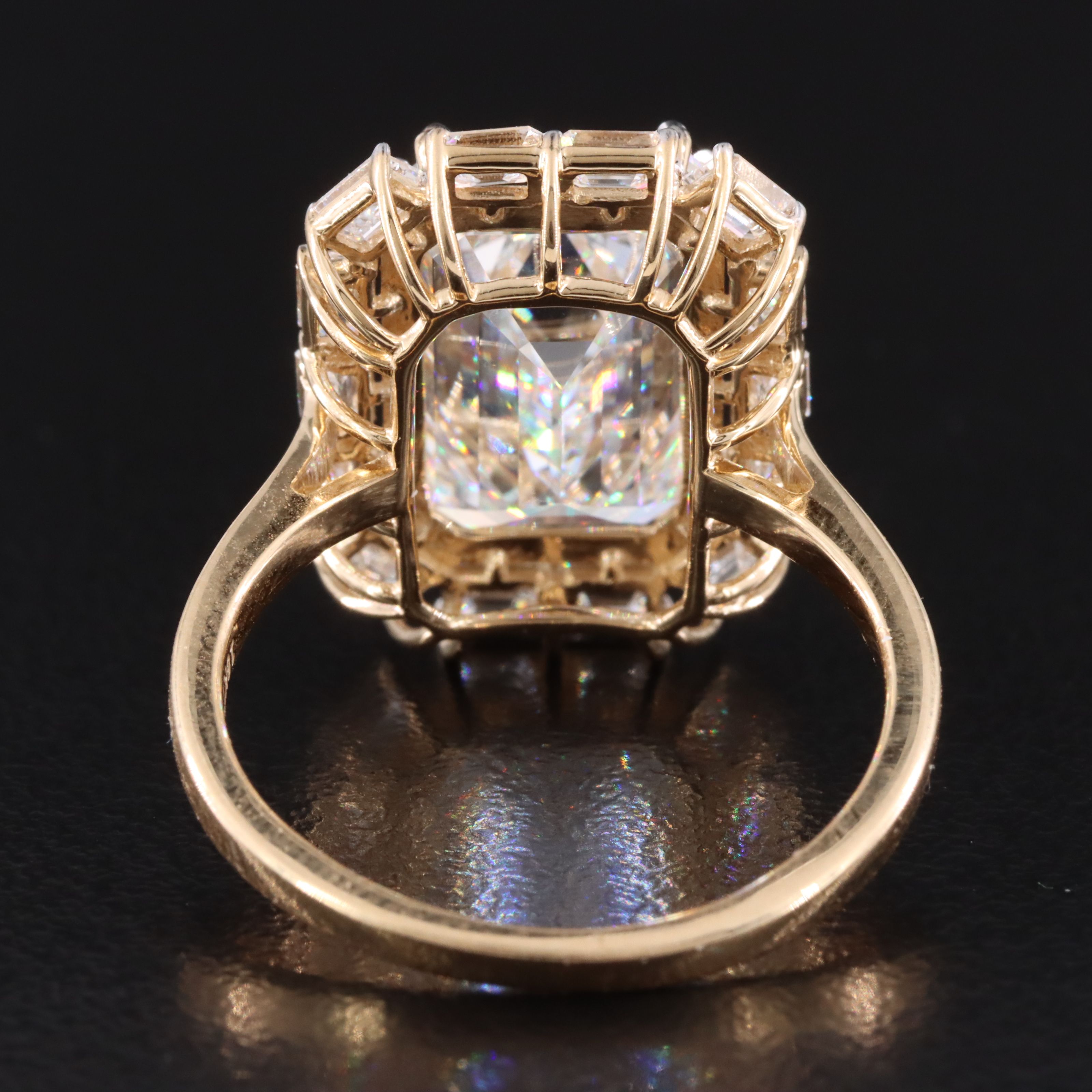 18K 7.52 CTW Lab Grown Diamond Ring with IGI Report