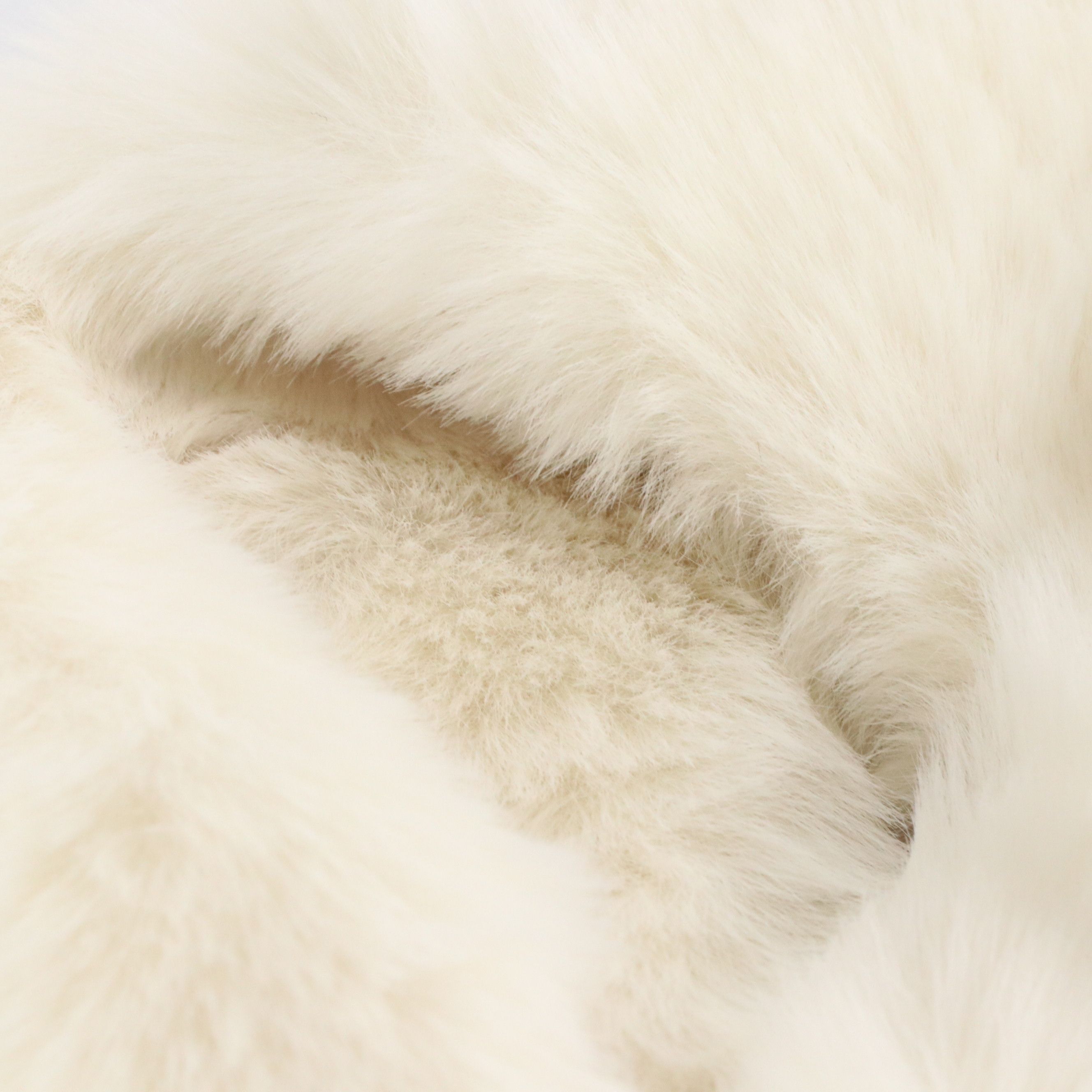 White Rabbit Fur Pom-Pom Scarf and Neck Scarf