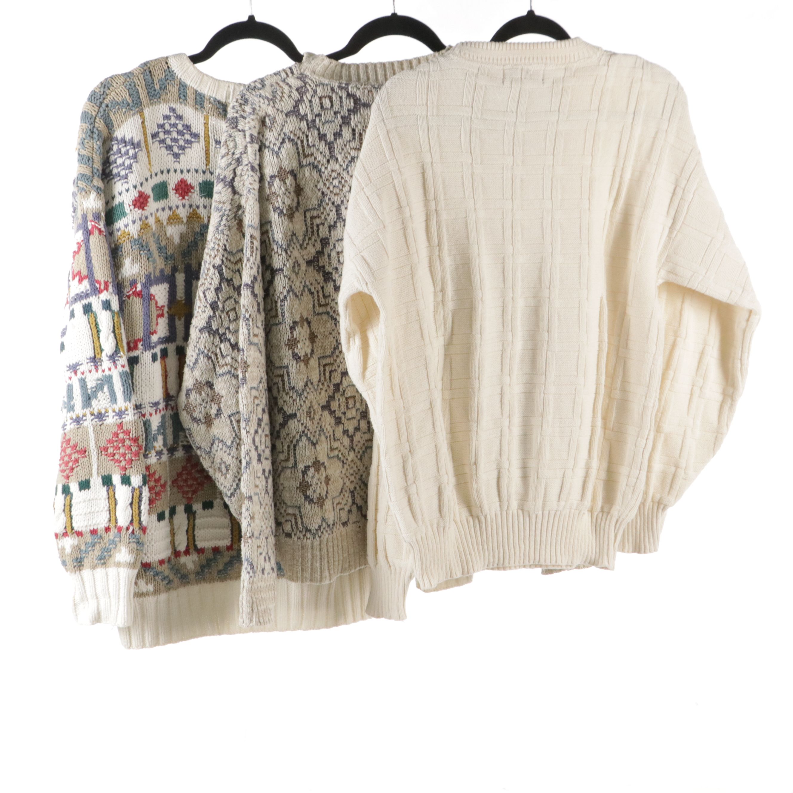 Men's Saks Fifth Avenue and Other Crew Neck Cotton Sweaters