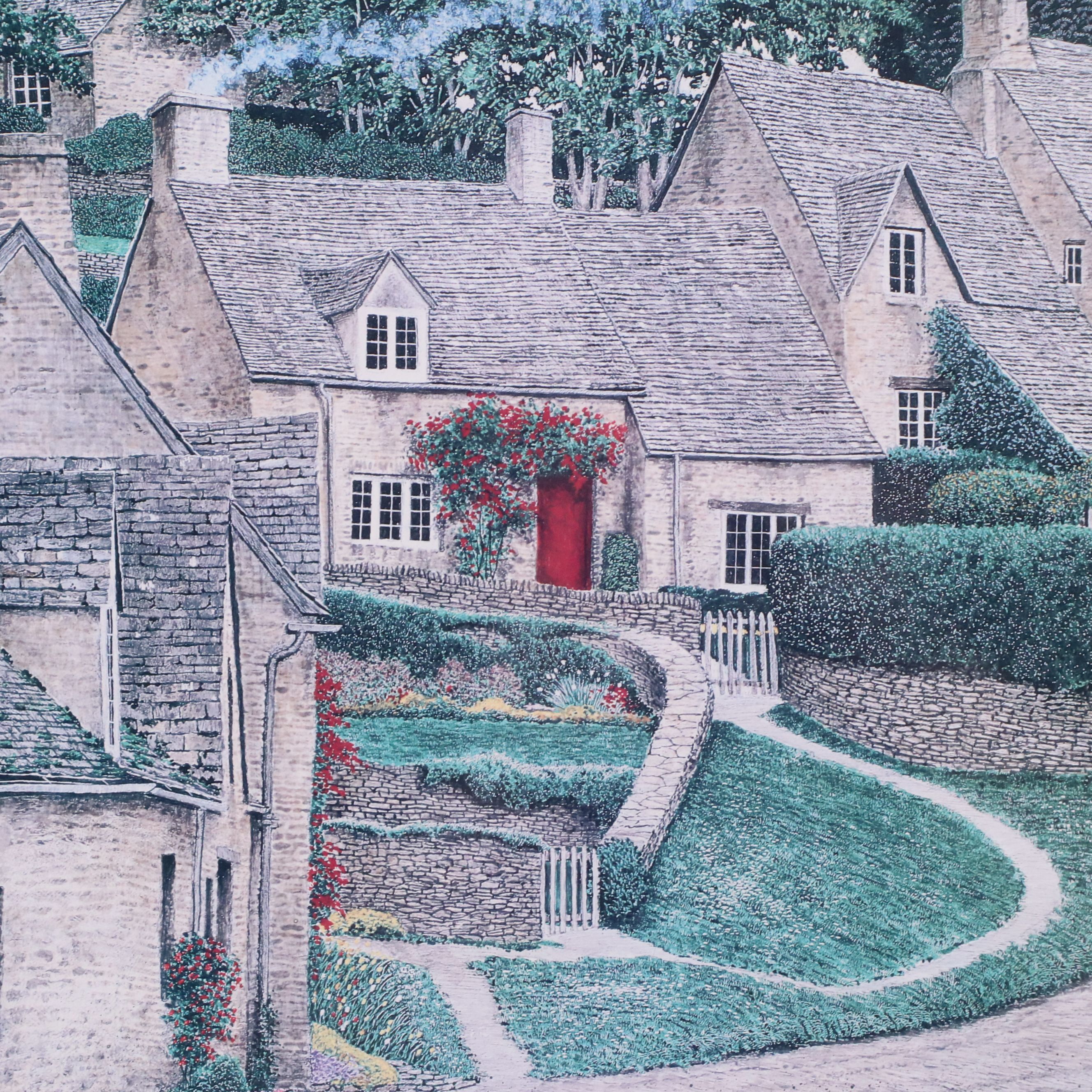 Tom Caldwell Offset Lithograph "Arlington Row," 1995