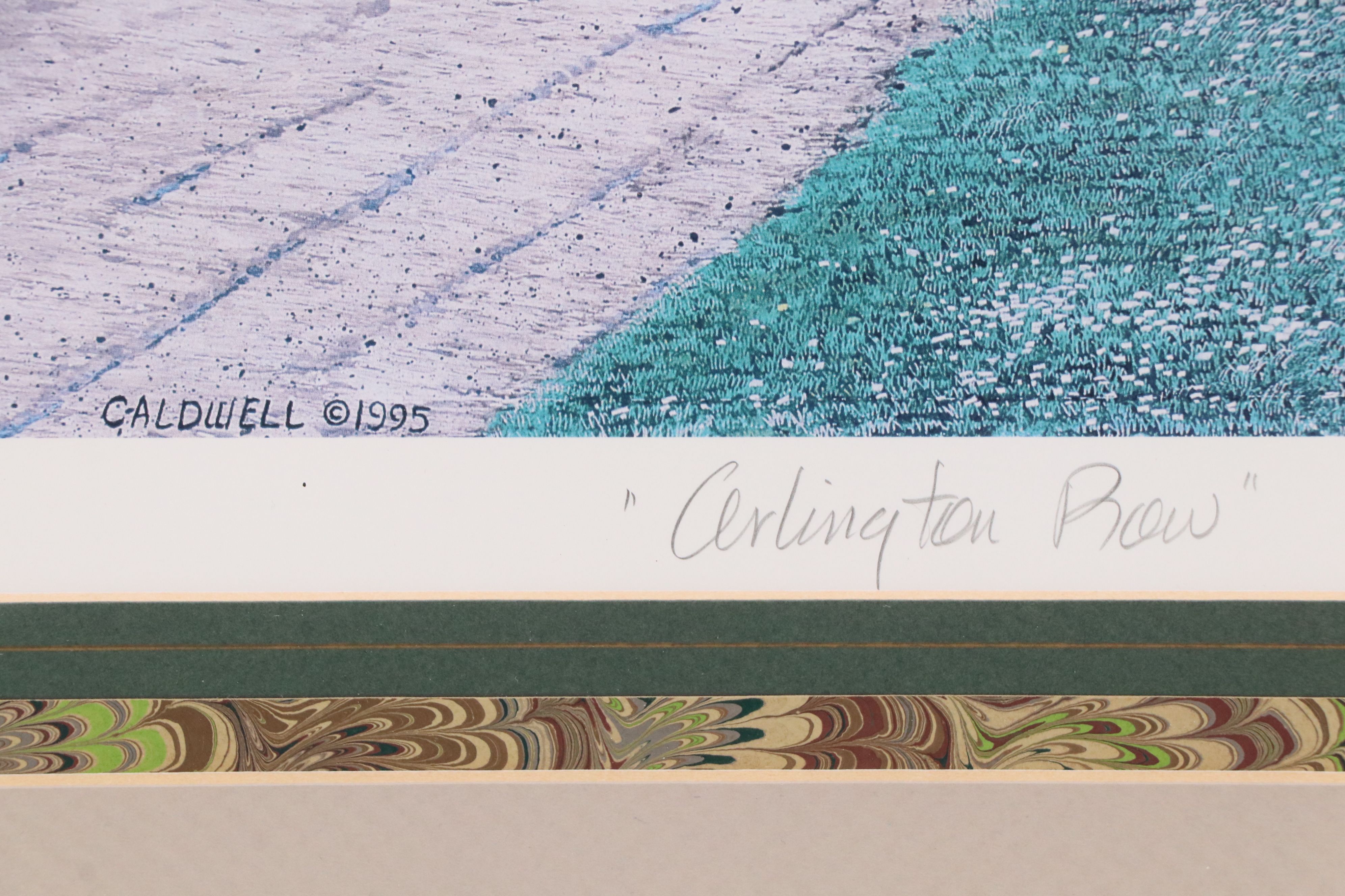 Tom Caldwell Offset Lithograph "Arlington Row," 1995