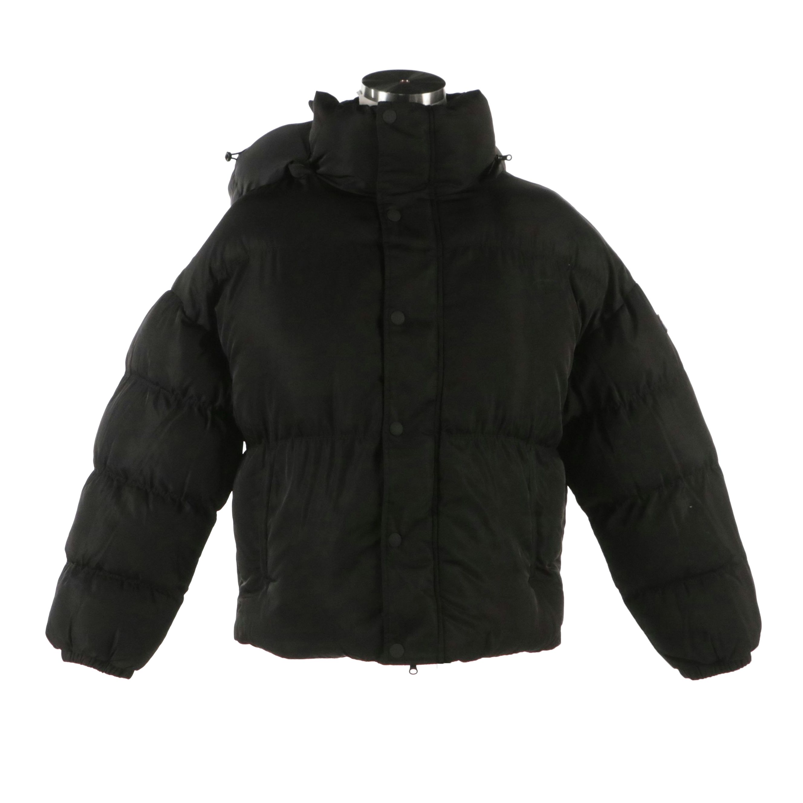 Men's Fila Fundamentals Super Puffer Jacket in Black Nylon, With Tags