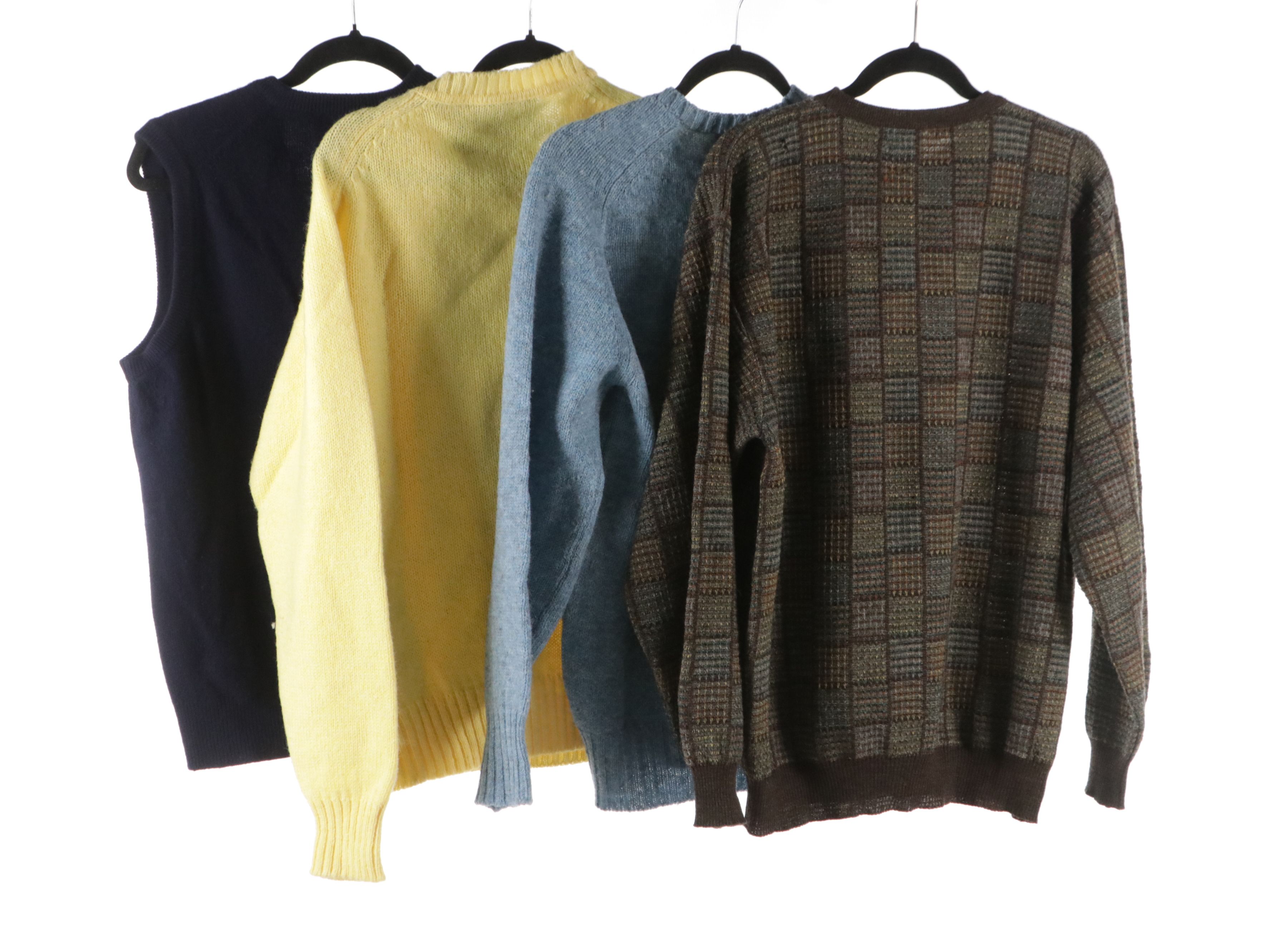 Burberrys, Pogue's, Brooks Brothers, and Tricots St. Raphael Sweaters