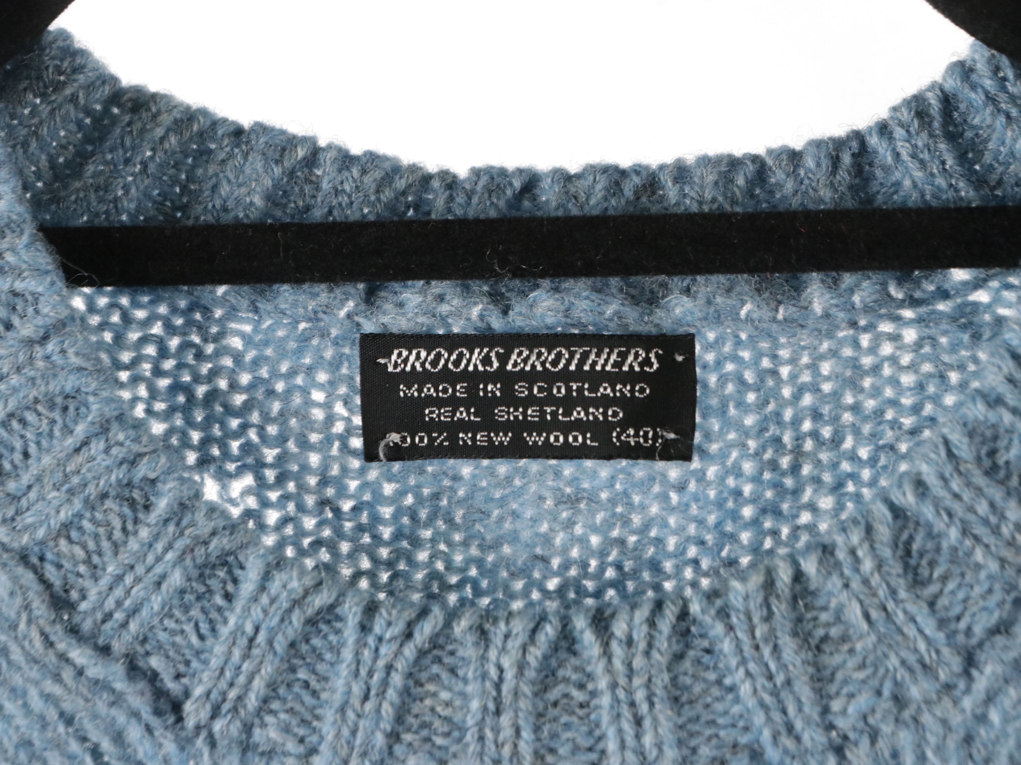 Burberrys, Pogue's, Brooks Brothers, and Tricots St. Raphael Sweaters