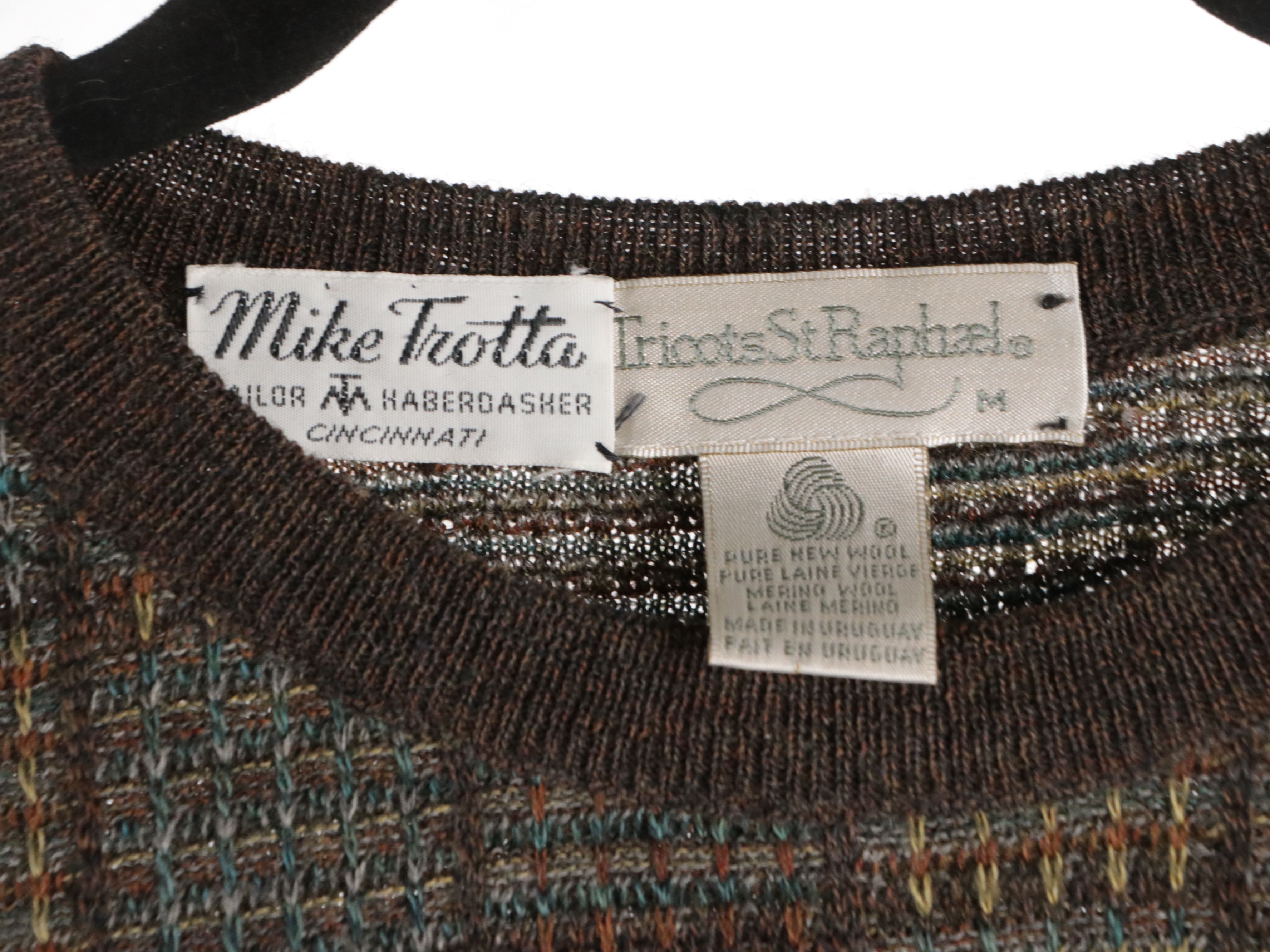 Burberrys, Pogue's, Brooks Brothers, and Tricots St. Raphael Sweaters