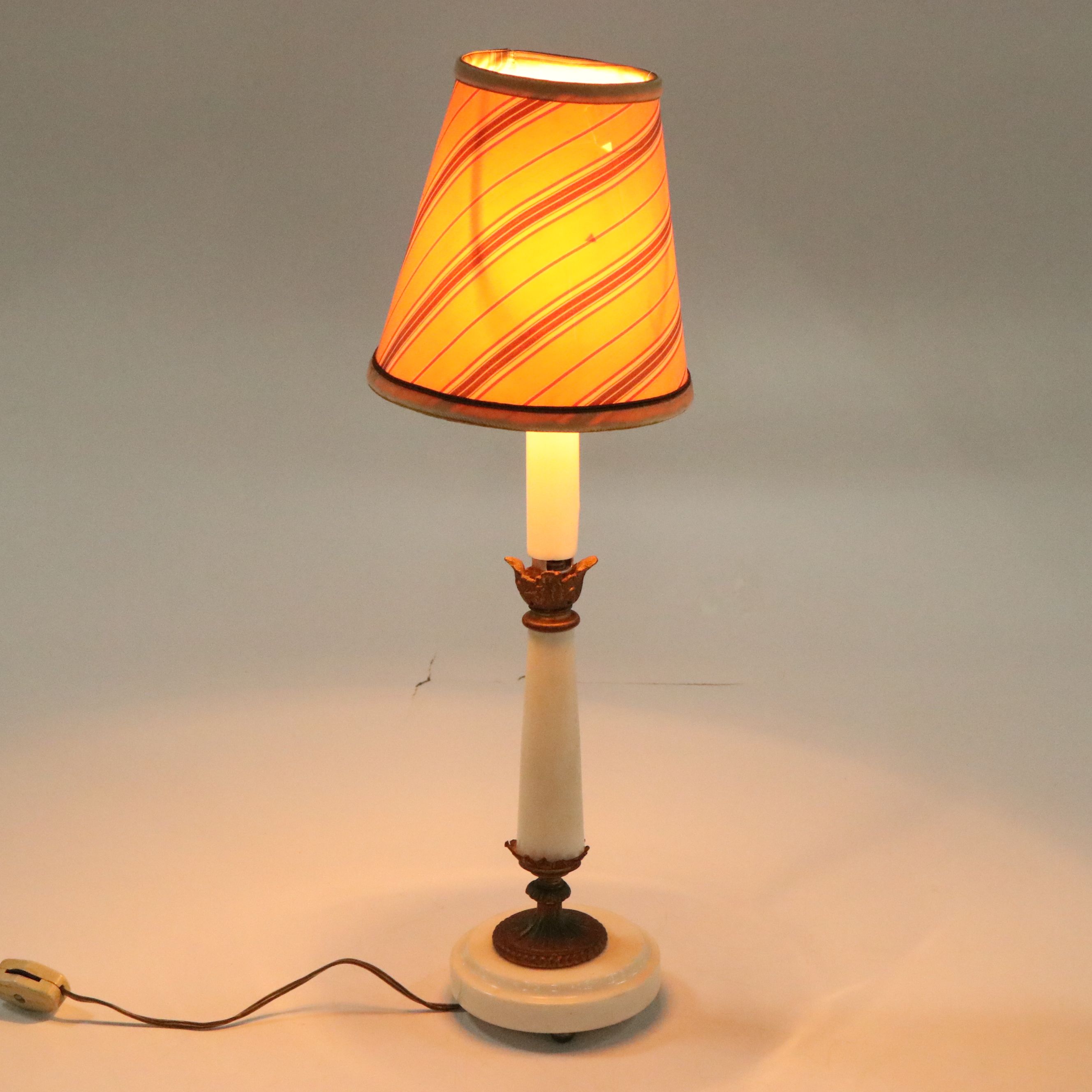 Jean Crowell Studio Signed Metal Box with Italian Pewter Vase and Table Lamp