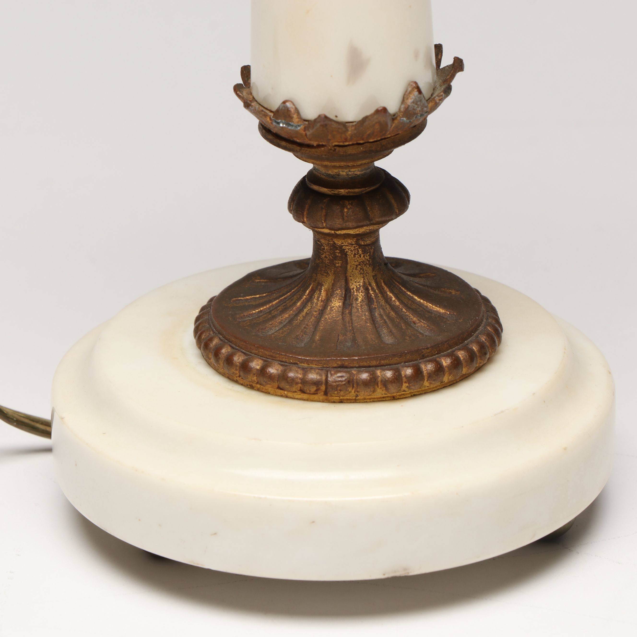 Jean Crowell Studio Signed Metal Box with Italian Pewter Vase and Table Lamp