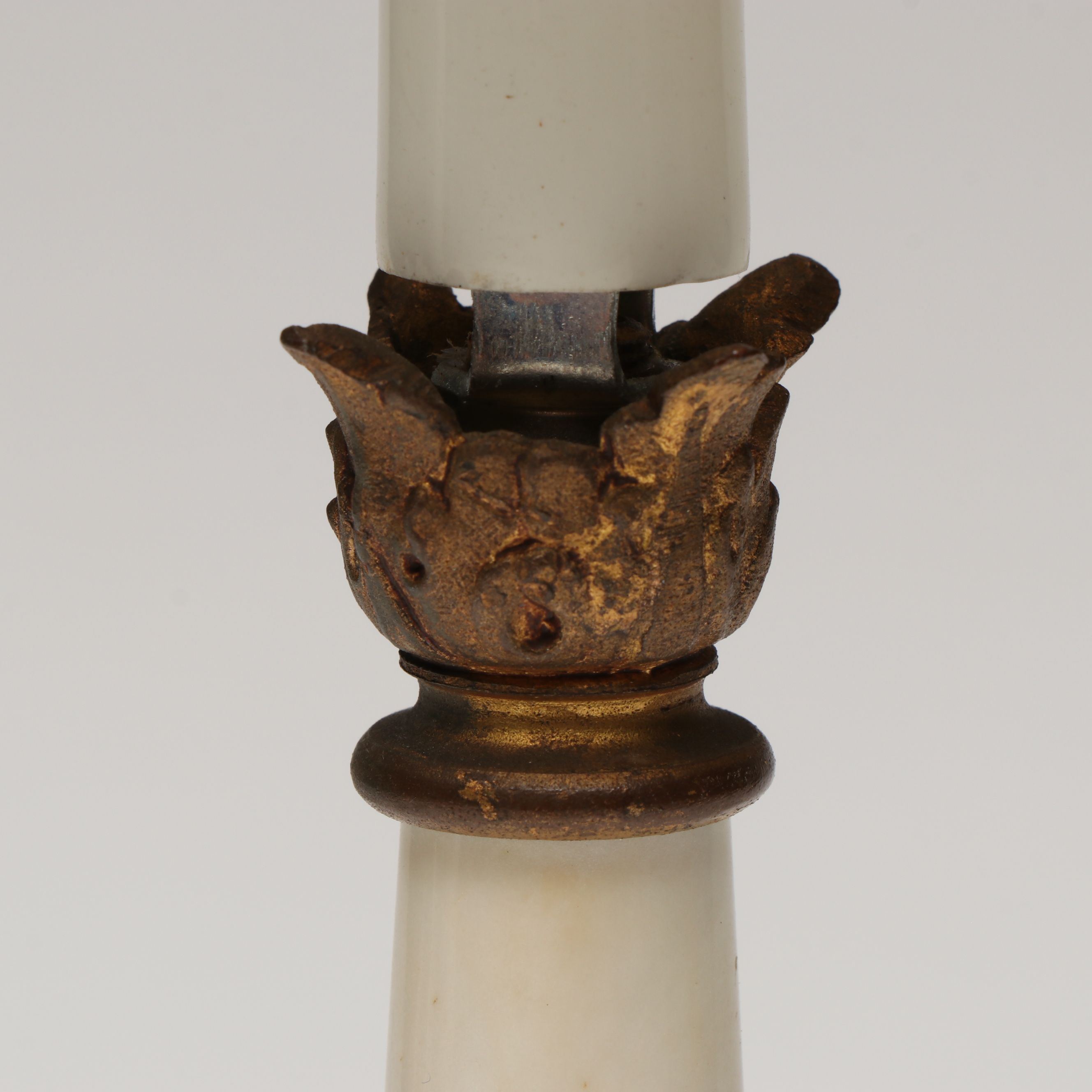 Jean Crowell Studio Signed Metal Box with Italian Pewter Vase and Table Lamp