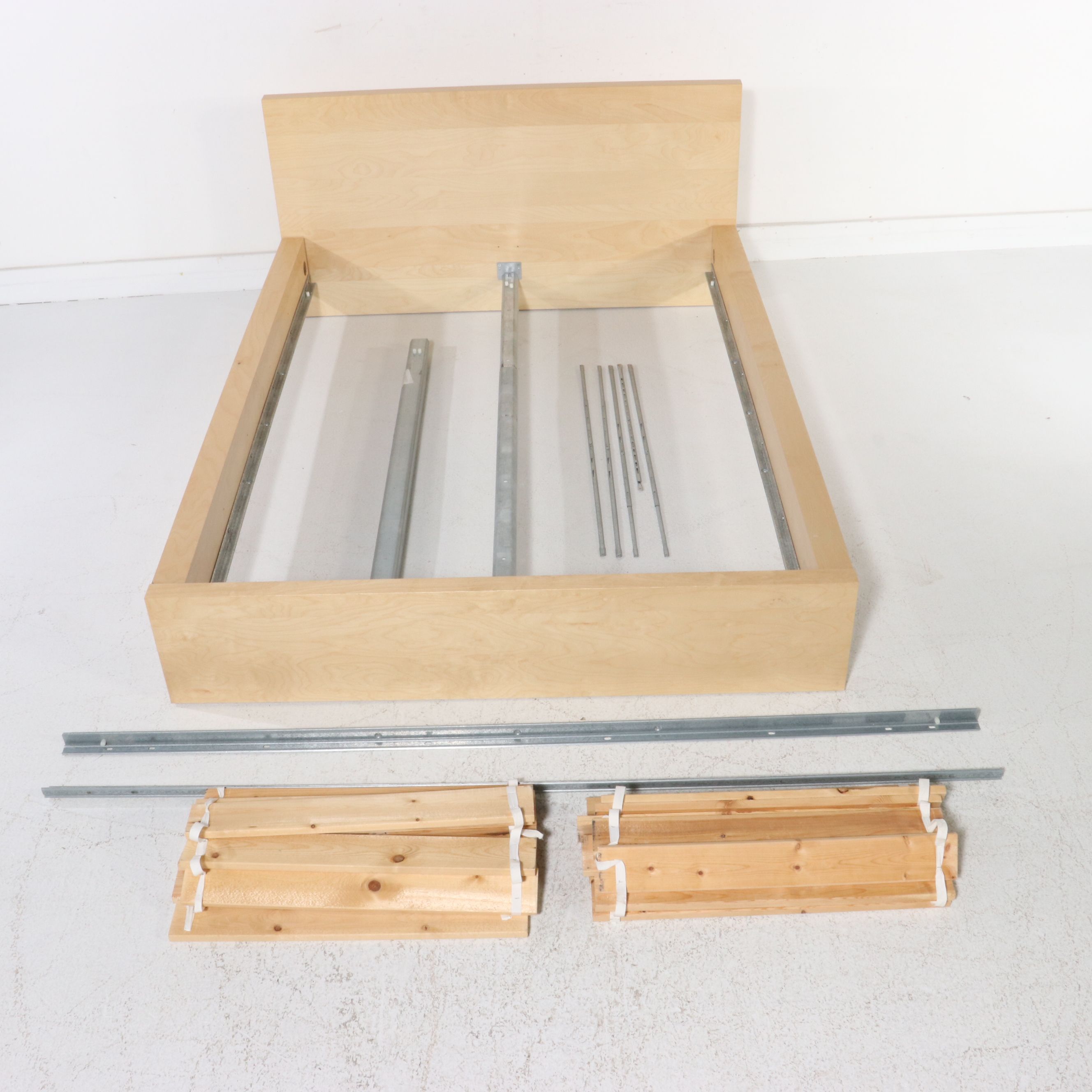 Eva Lilja Löwenhielm for IKEA "MALM" Oak Veneer Queen Size Bed Frame