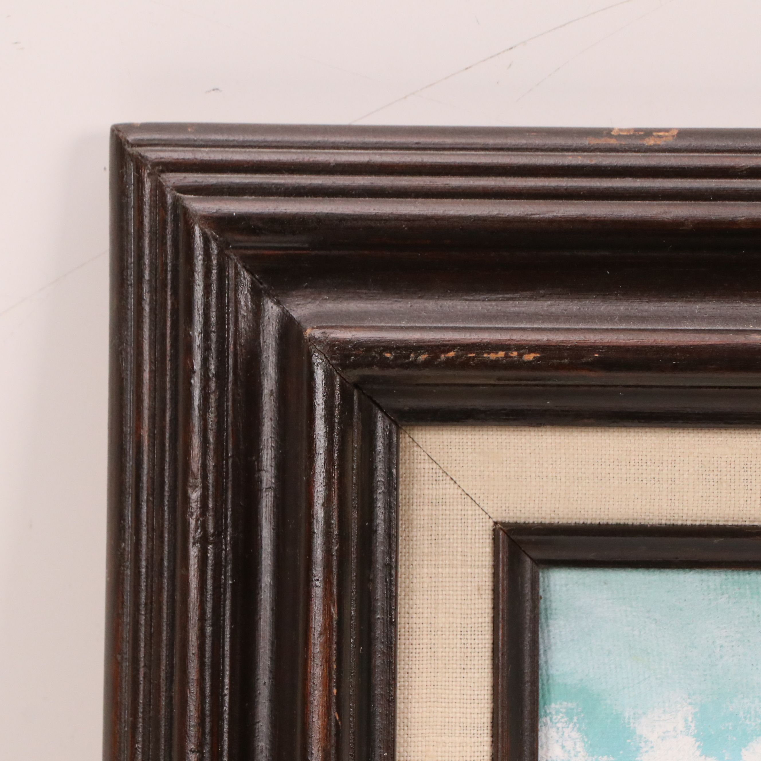 Oil Painting of Rustic Spanish Style Building, Mid-20th Century