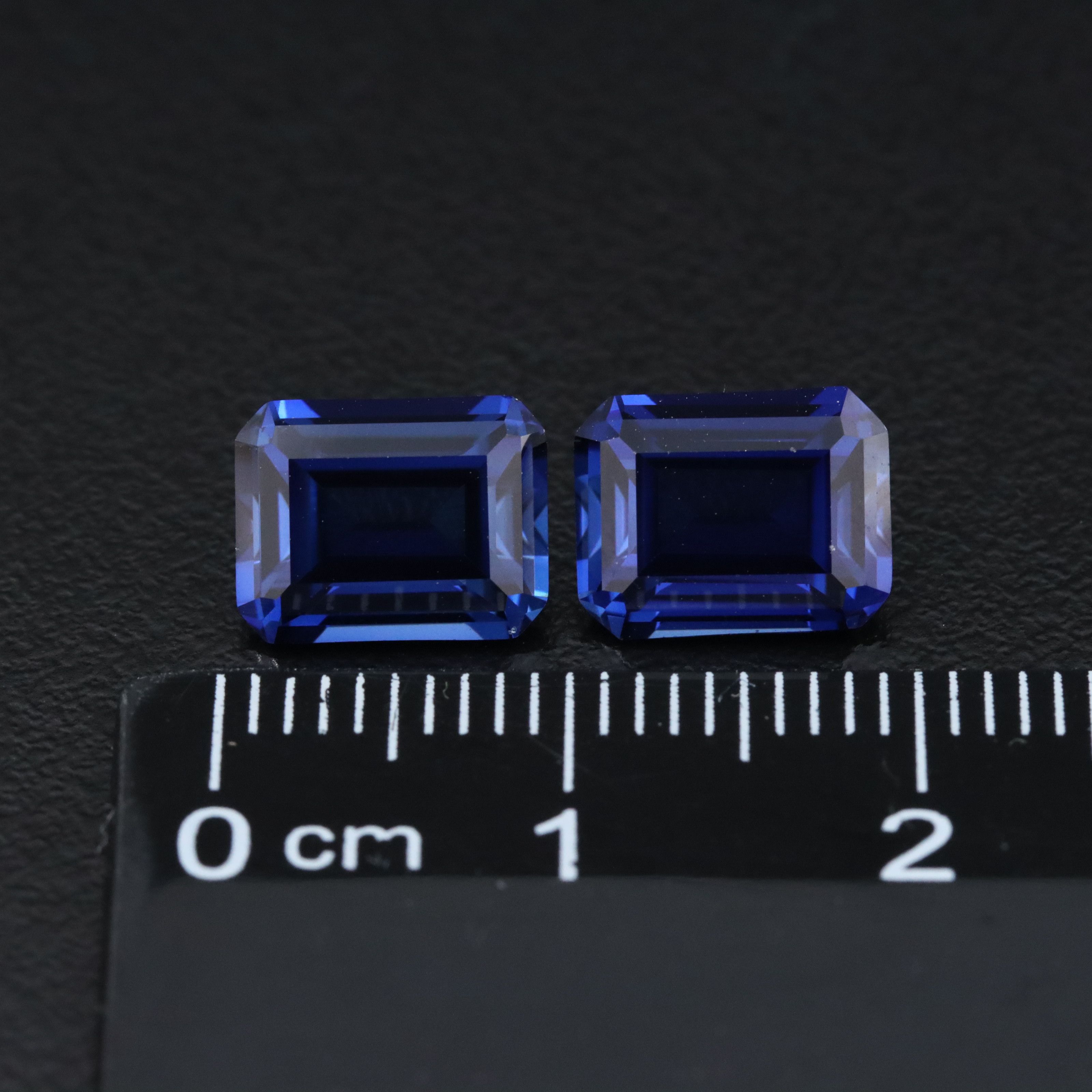 Loose 5.80 CTW Lab Grown Sapphire Pair