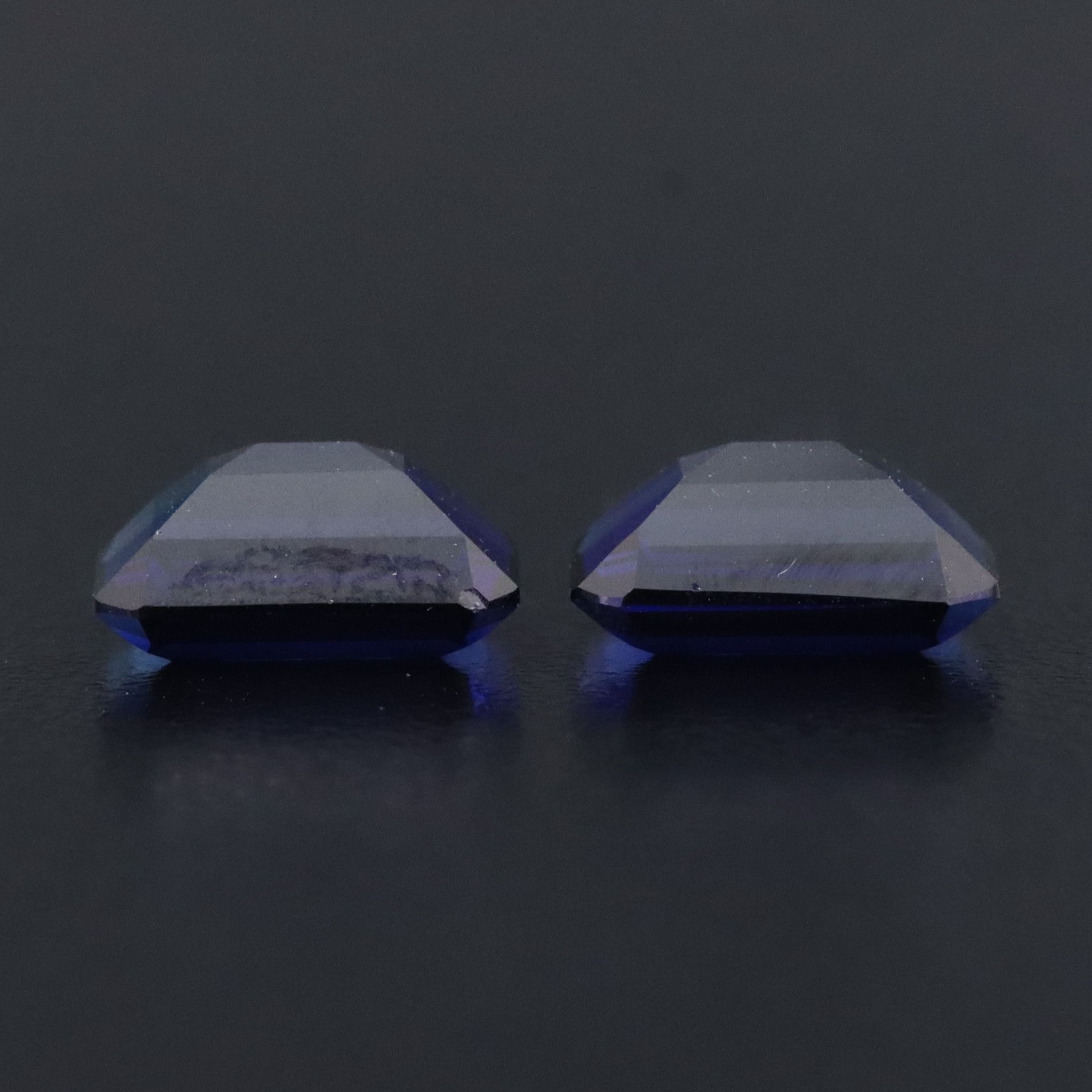 Loose 5.80 CTW Lab Grown Sapphire Pair