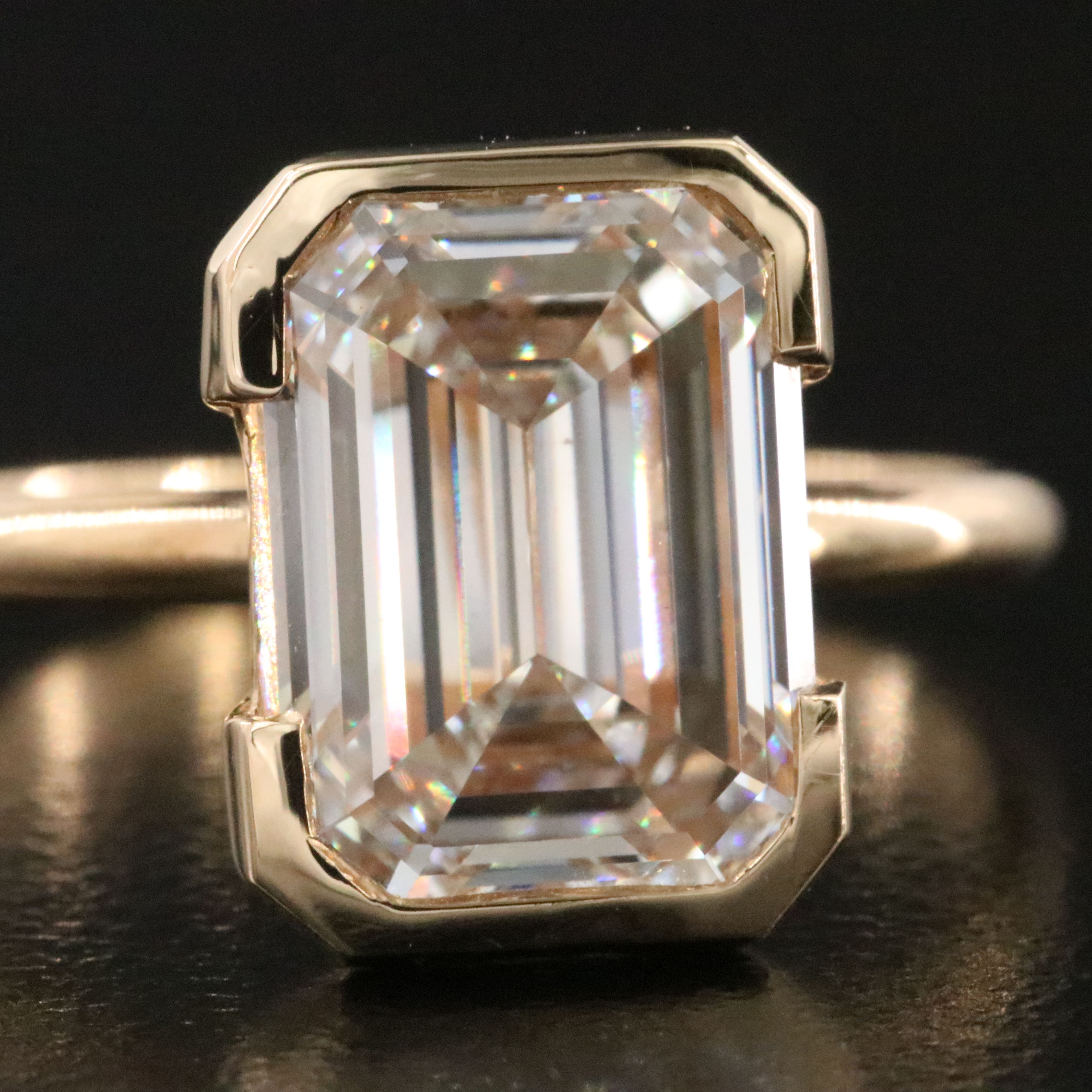 18K 4.59 CT Lab Grown Diamond Solitaire Ring with IGI Report