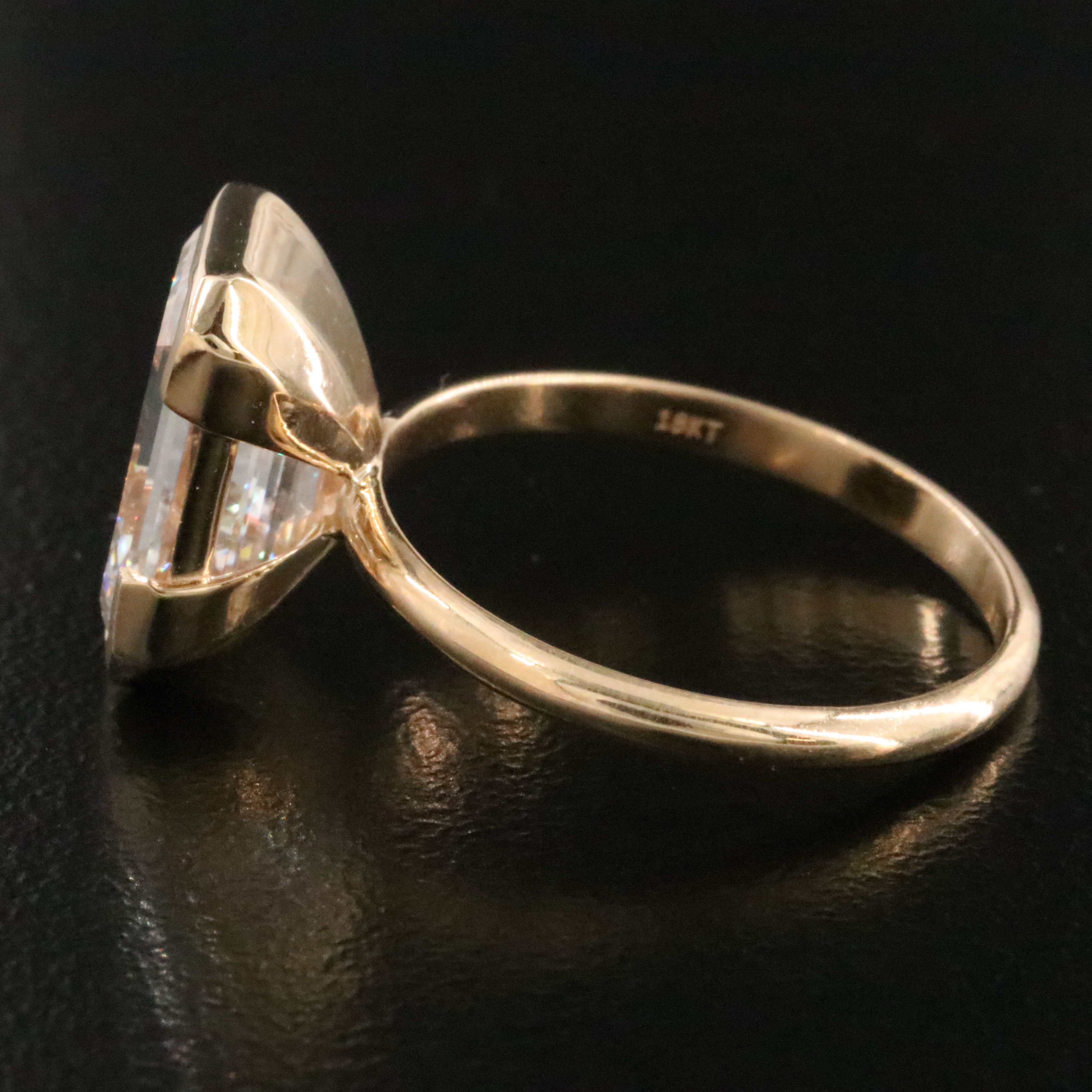 18K 4.59 CT Lab Grown Diamond Solitaire Ring with IGI Report