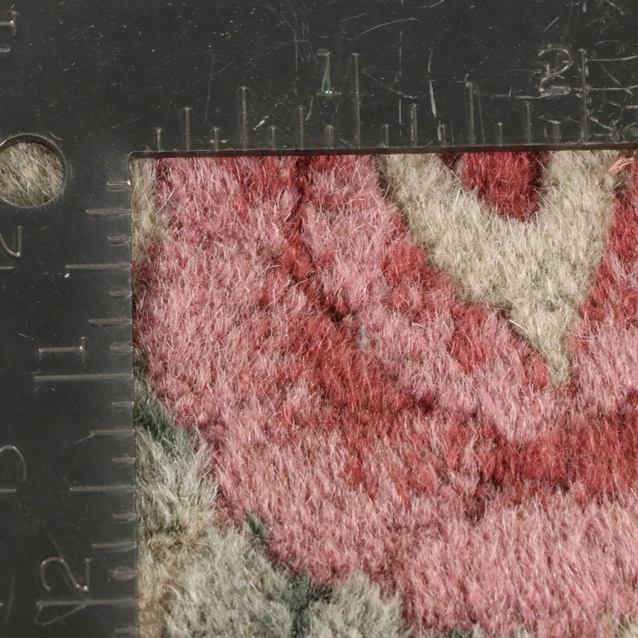 3'6 Octagonal Hand-Tufted Chinese Peking Accent Rug