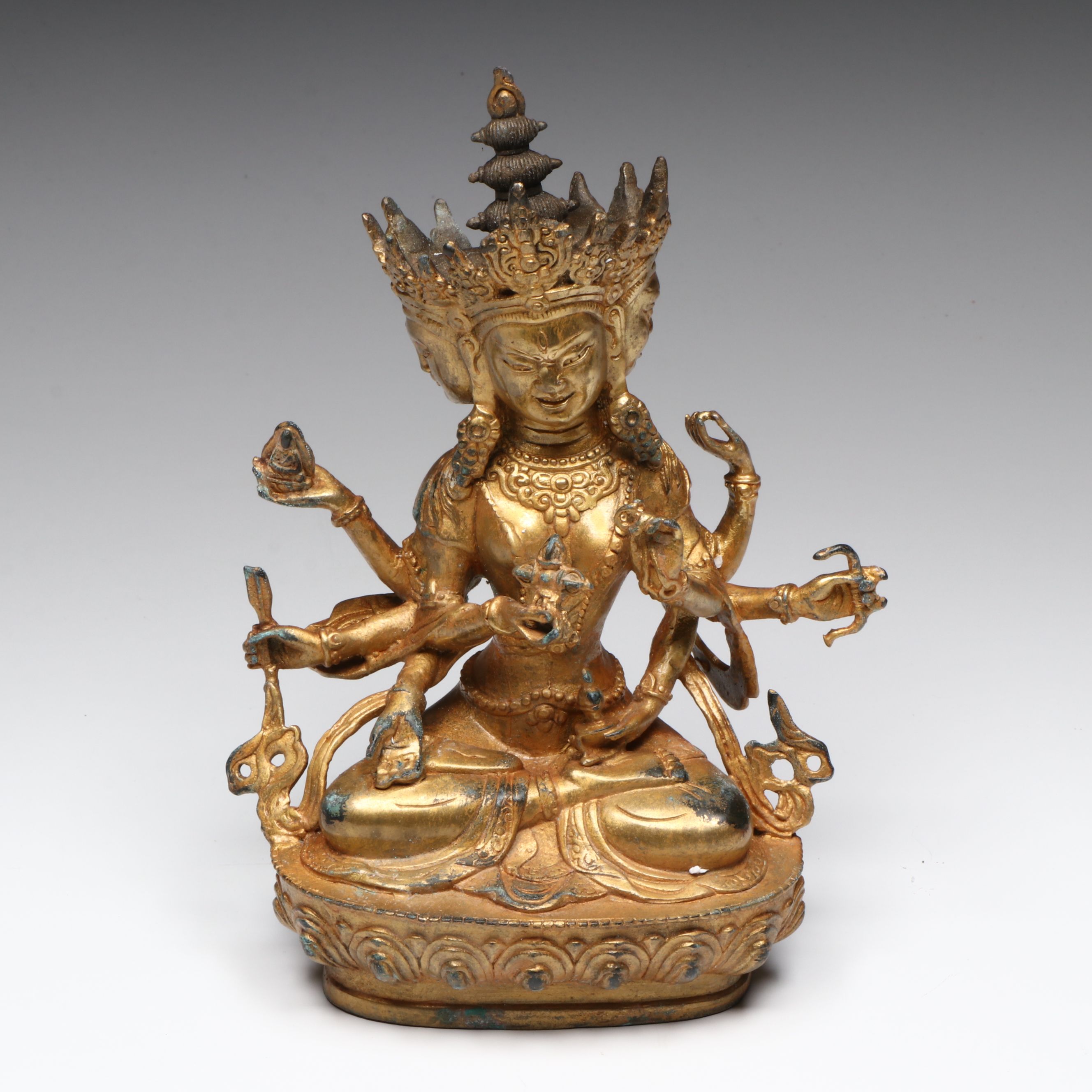 Gilt Finish Namgyälma Figurine