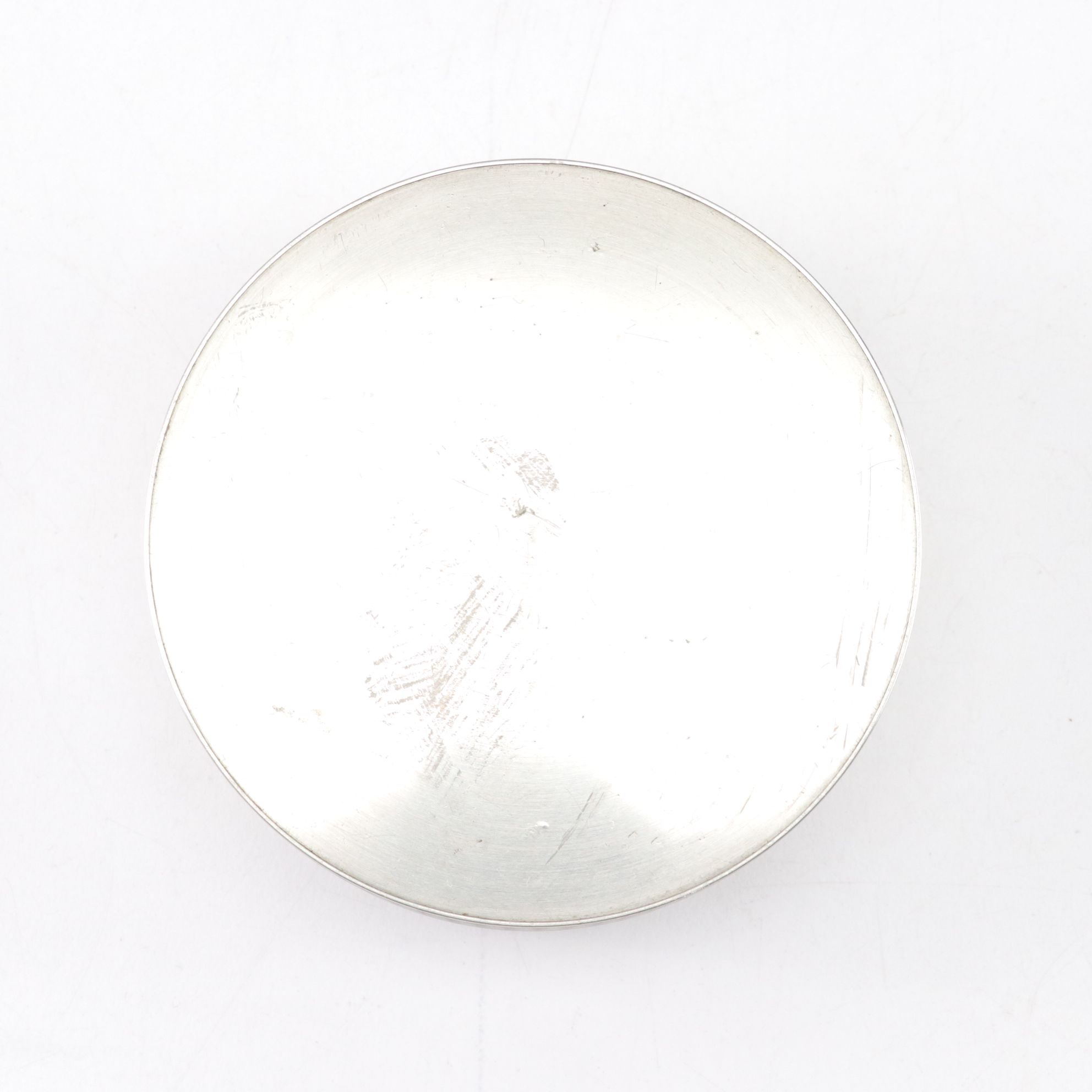 Anton Scharff Medallion Decorative Box with Flash Glass Insert