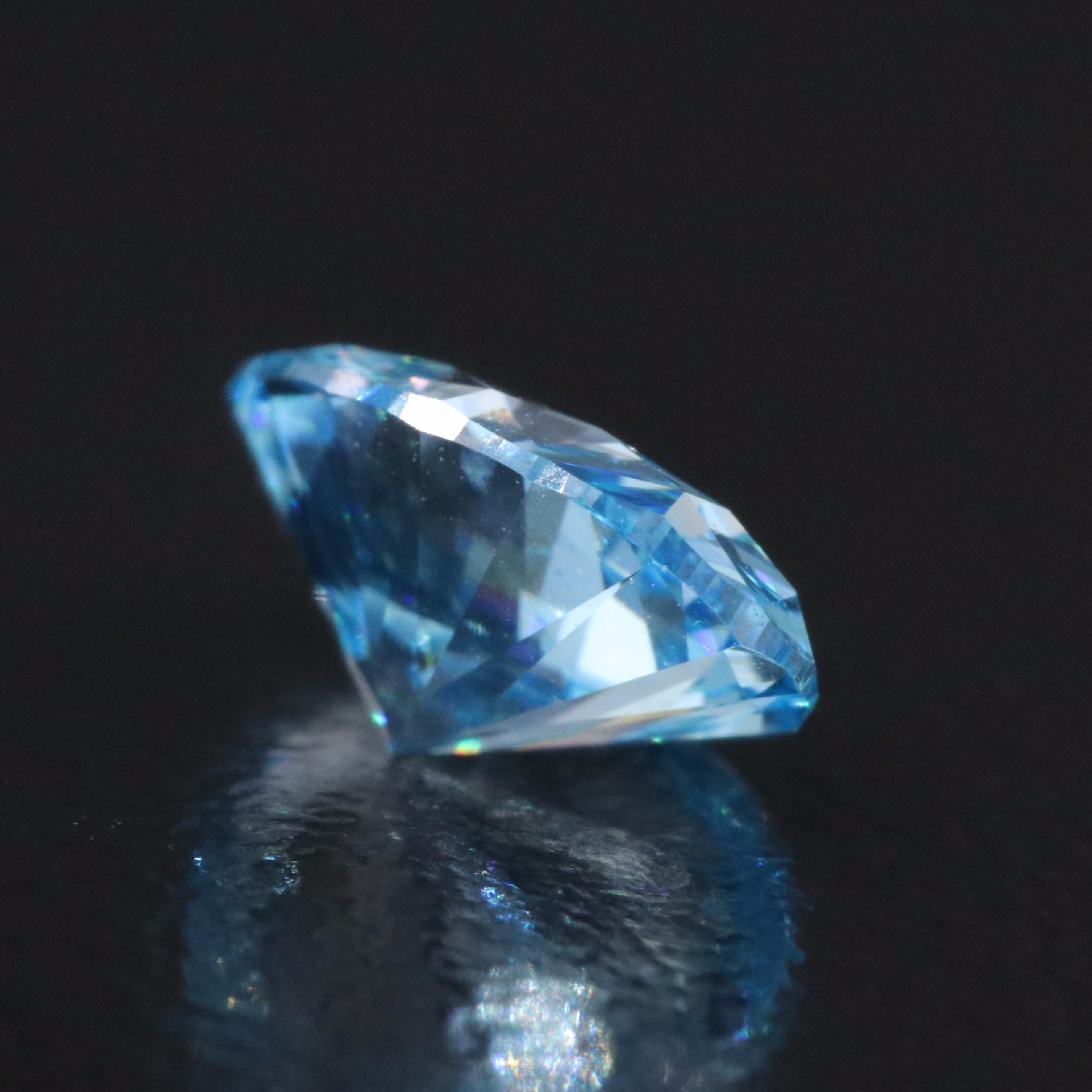 Loose 1.15 CT Lab Grown Fancy Vivid Blue Diamond with IGI Report