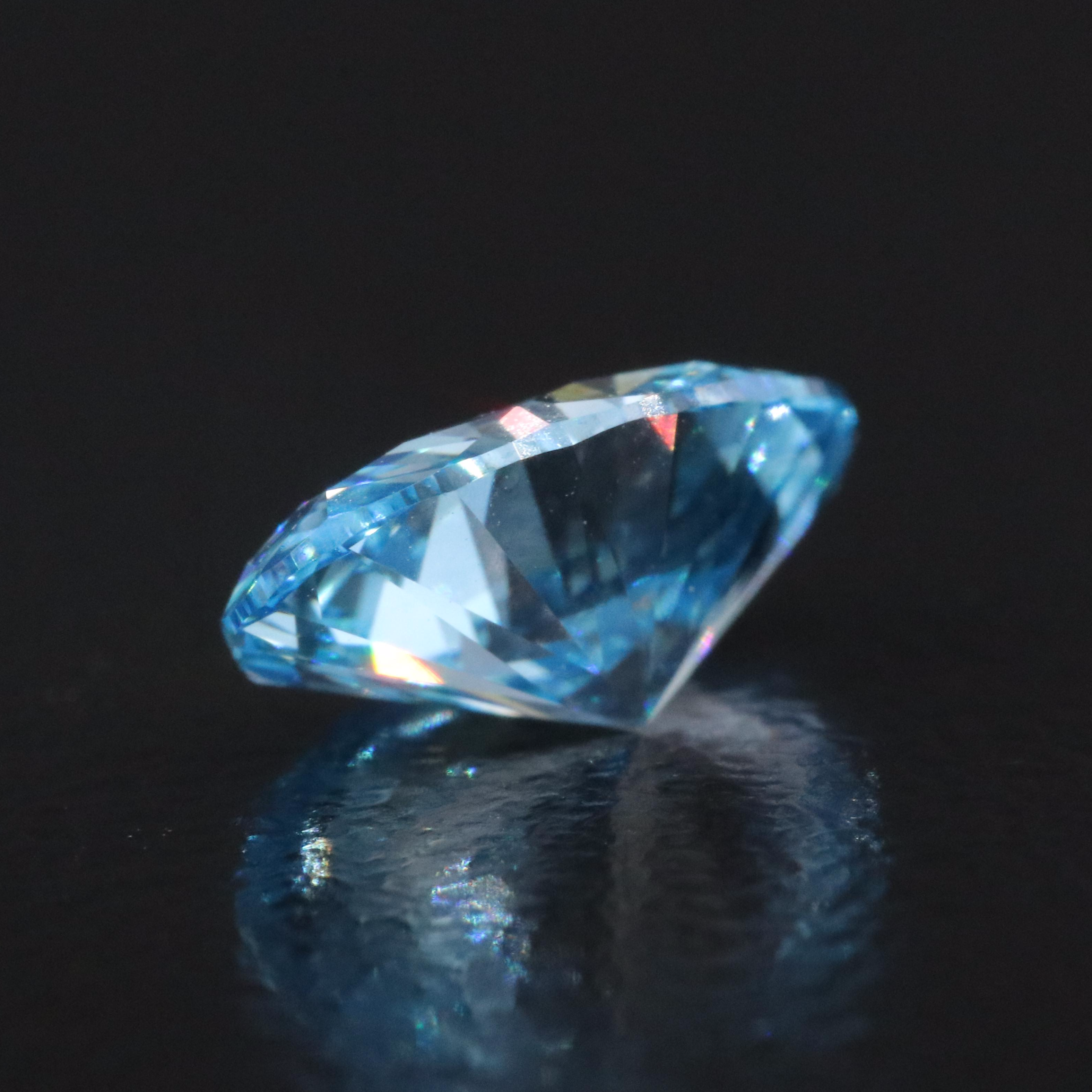 Loose 1.15 CT Lab Grown Fancy Vivid Blue Diamond with IGI Report