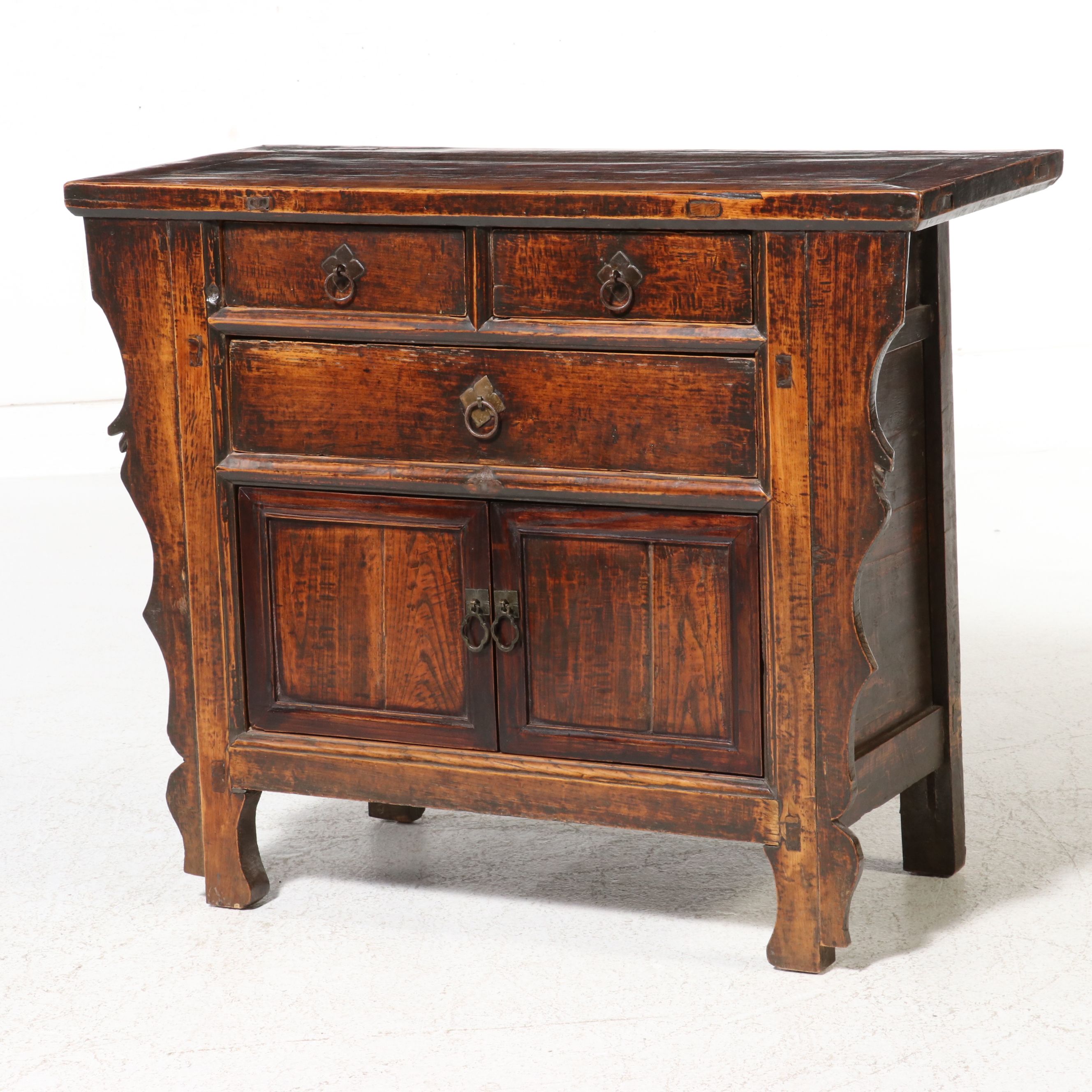 Merridian "Tibetan-Style" Distressed Sideboard, 21st Century