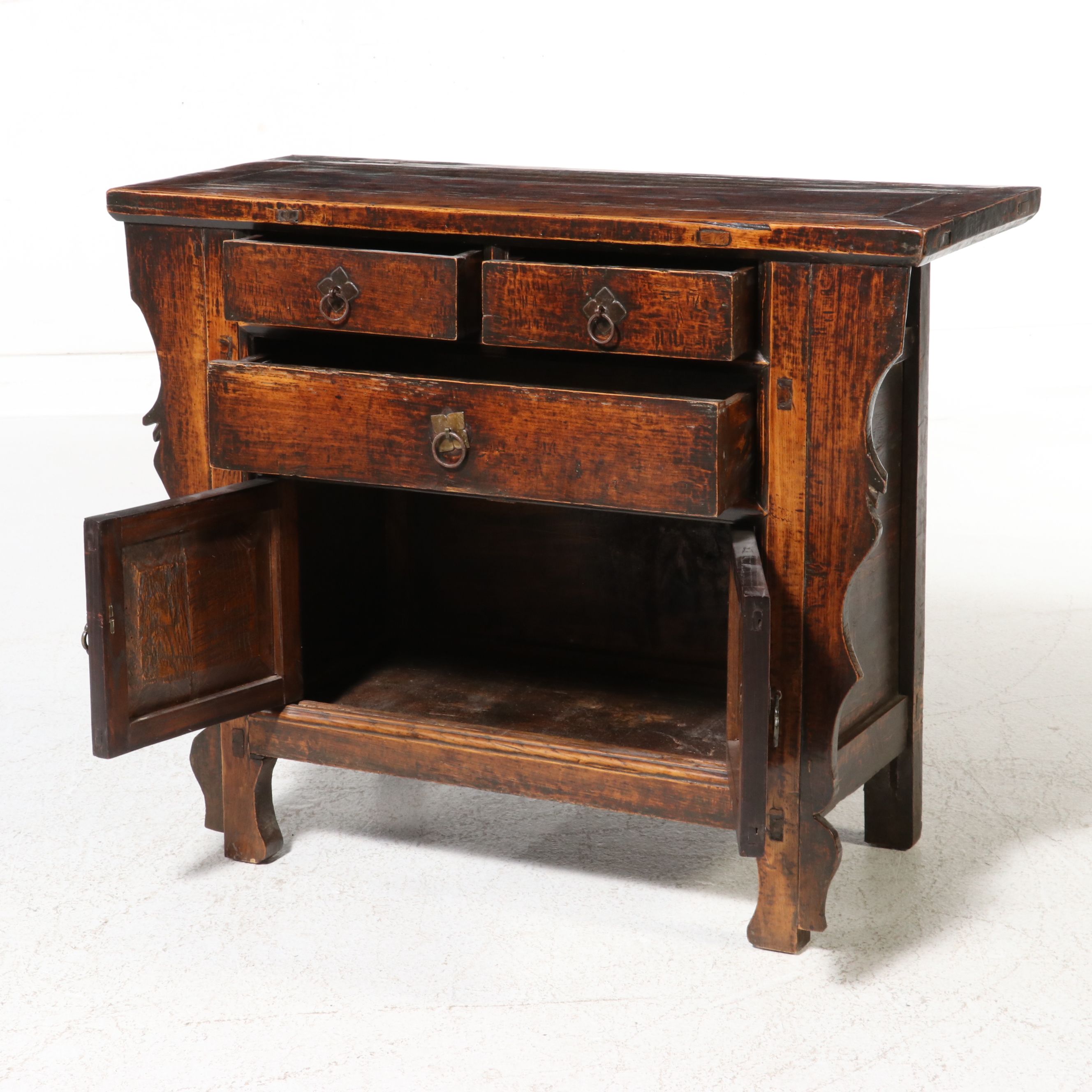 Merridian "Tibetan-Style" Distressed Sideboard, 21st Century