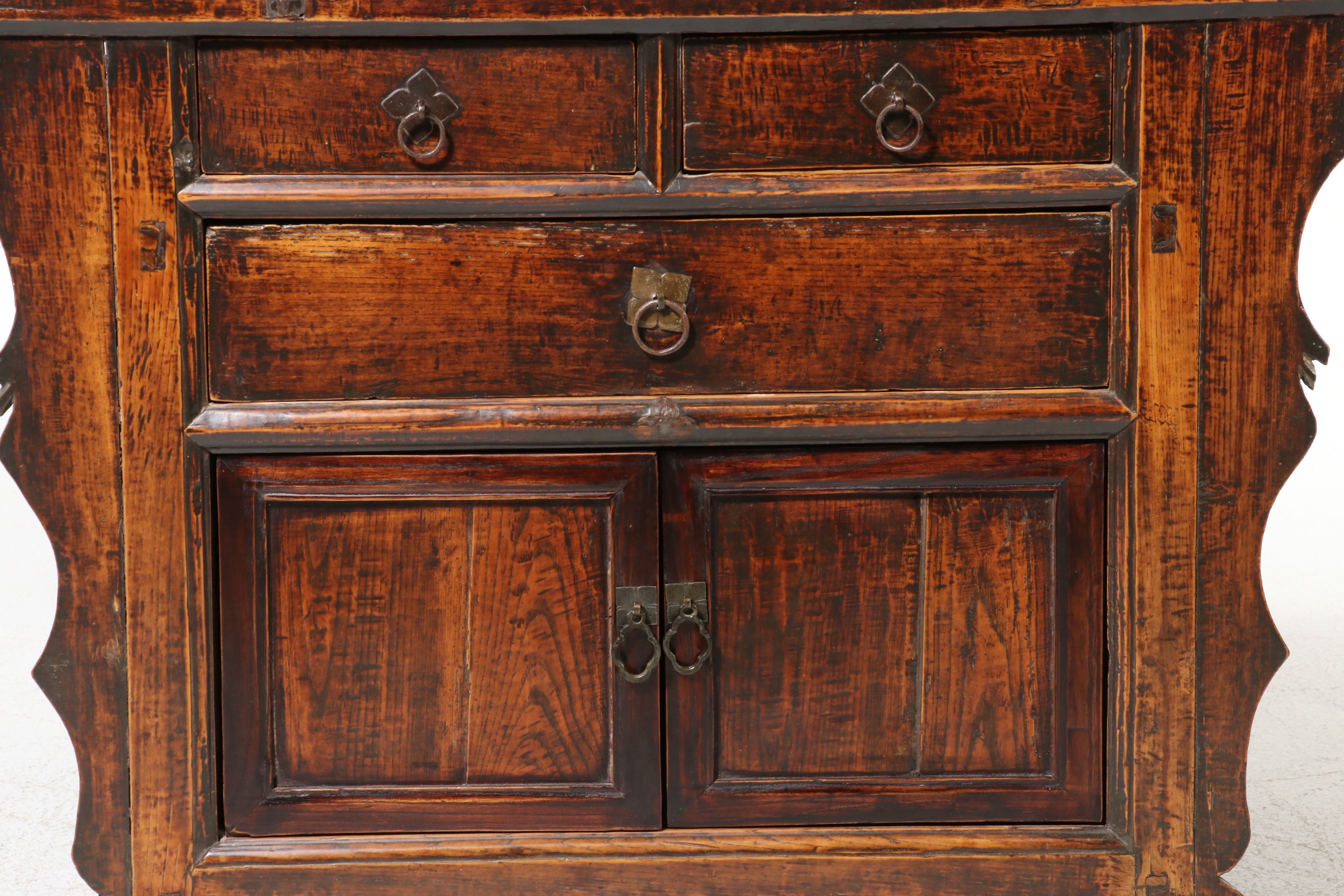 Merridian "Tibetan-Style" Distressed Sideboard, 21st Century