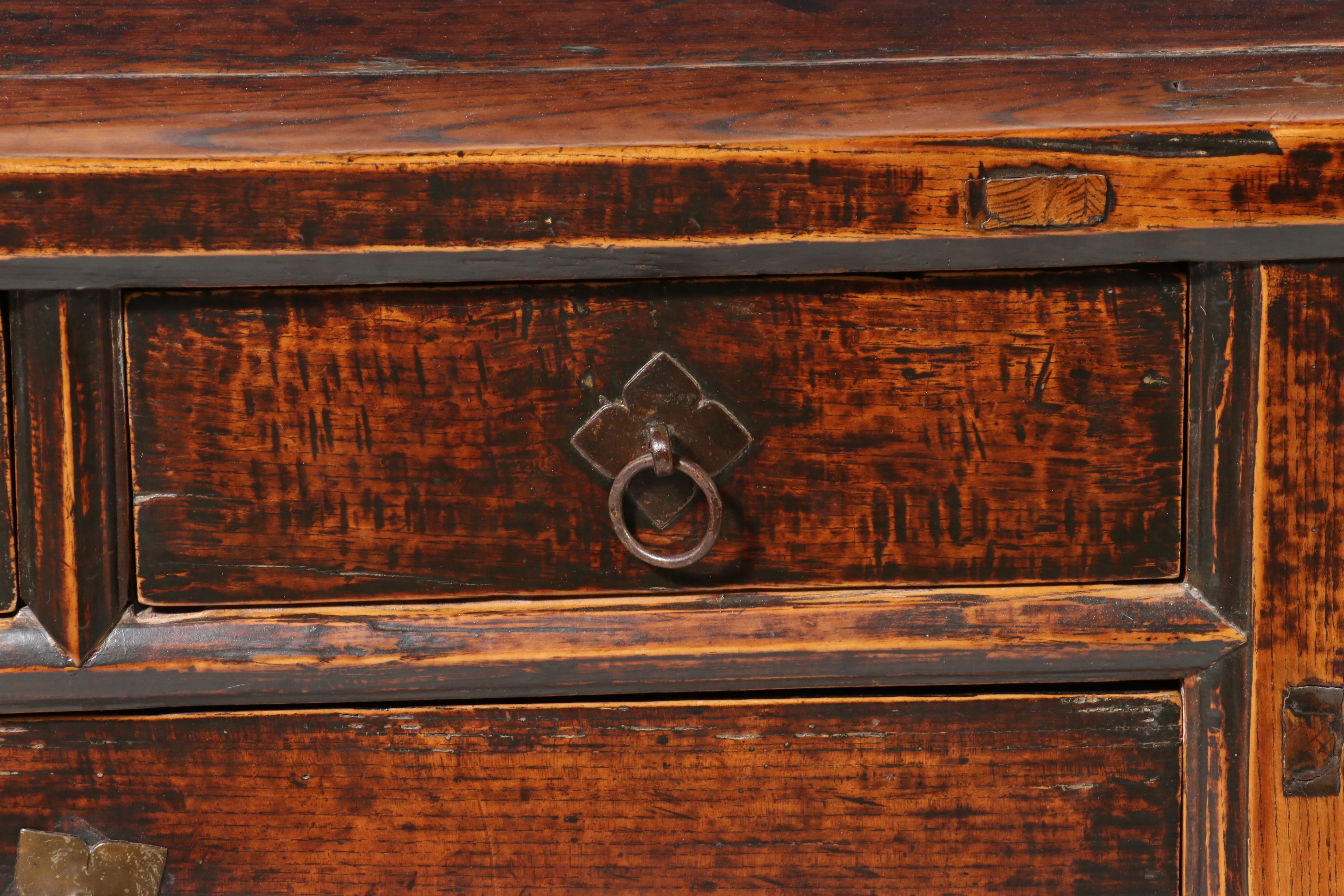 Merridian "Tibetan-Style" Distressed Sideboard, 21st Century
