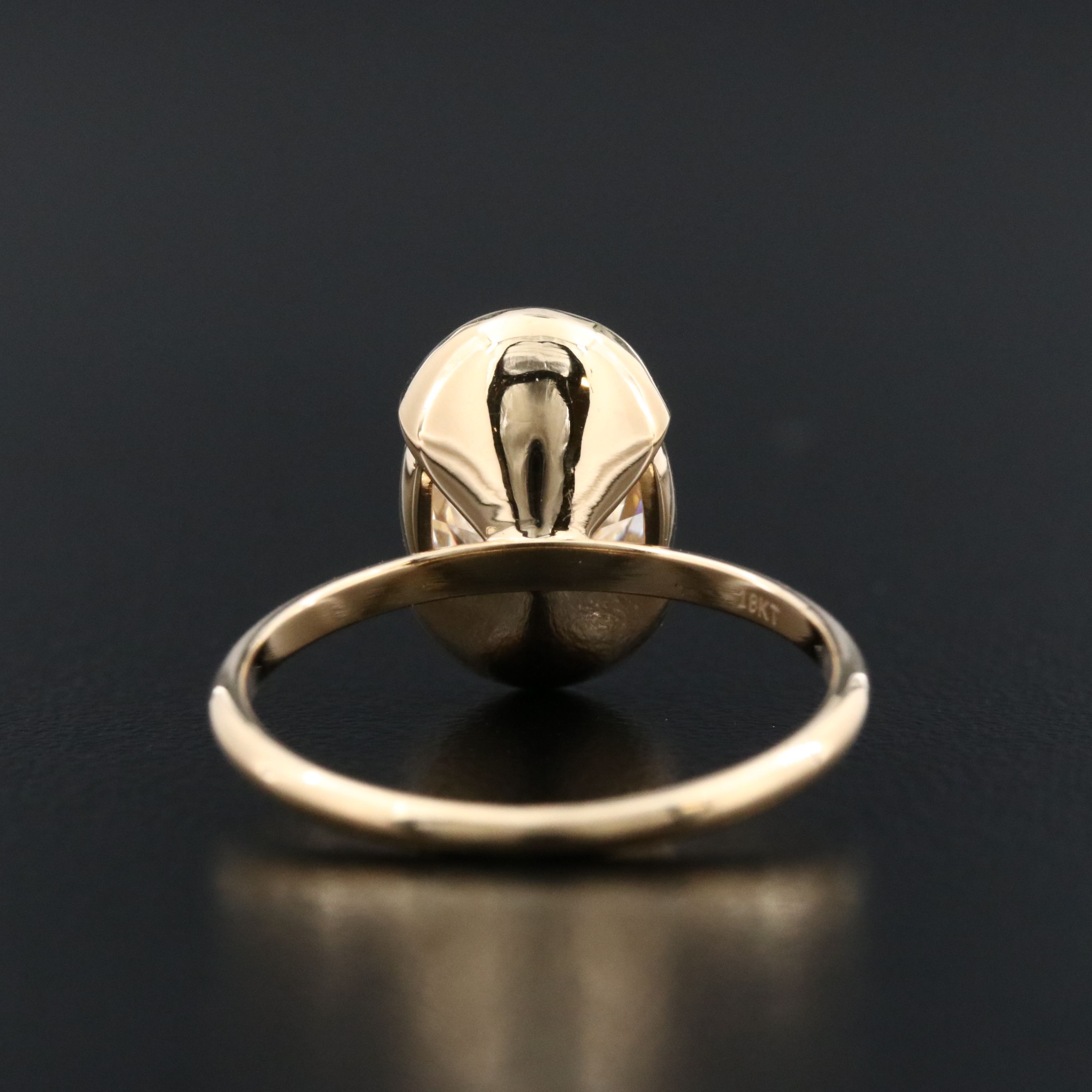 18K 2.99 CT Lab Grown Diamond Solitaire Ring with IGI Report