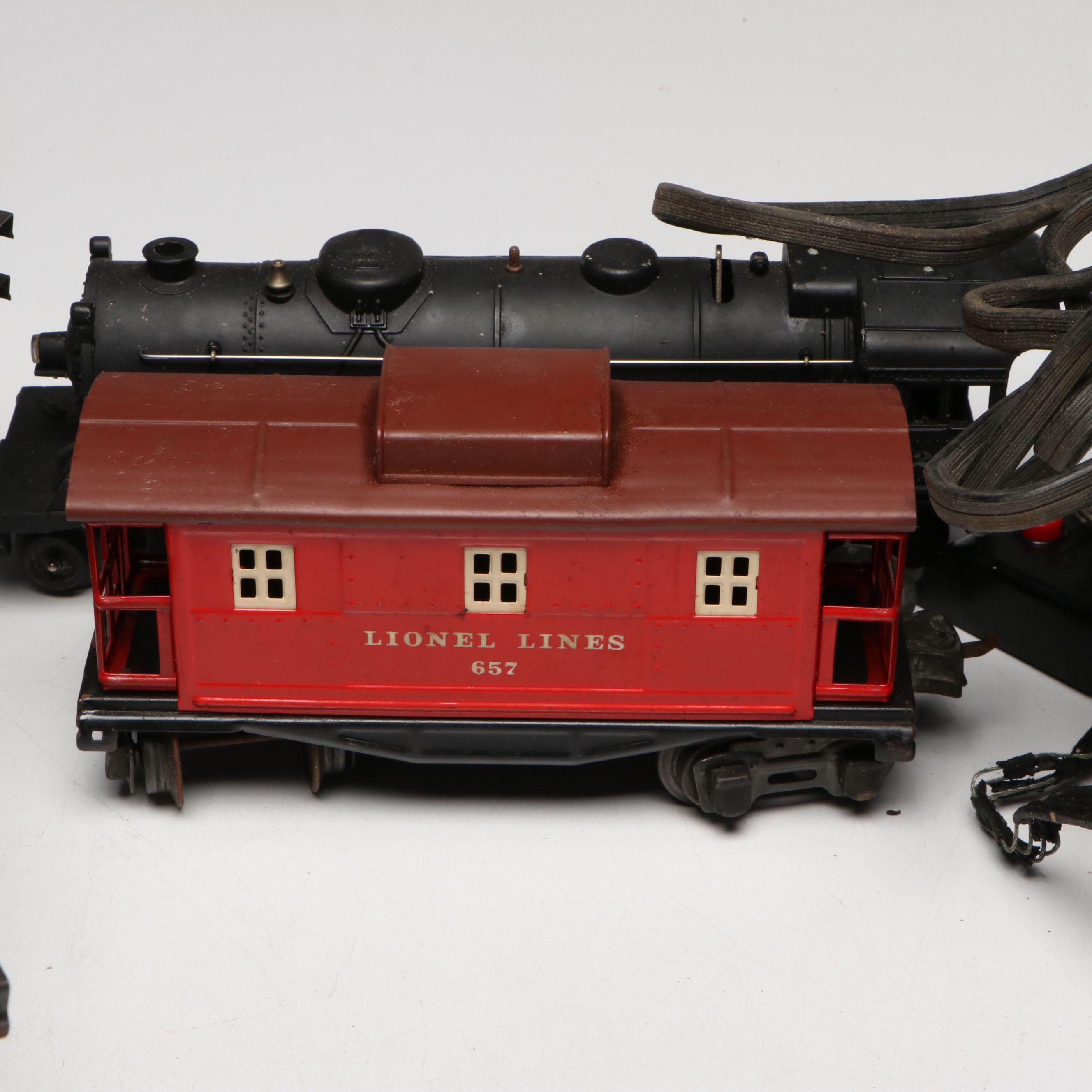 Lionel O-Scale Steam Locomotive with Train Cars and Other Accessories