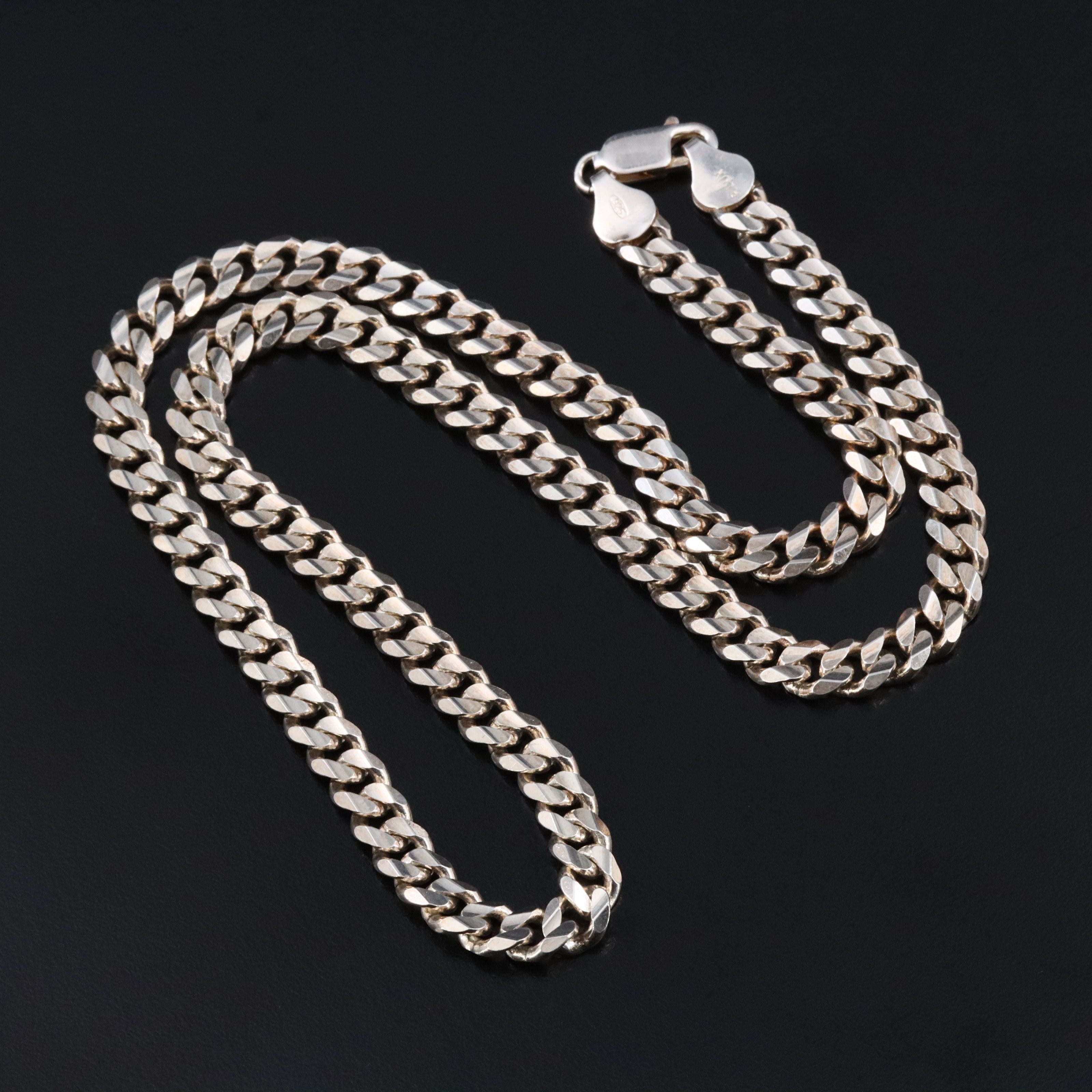 Italian Sterling Curb Chain Necklace