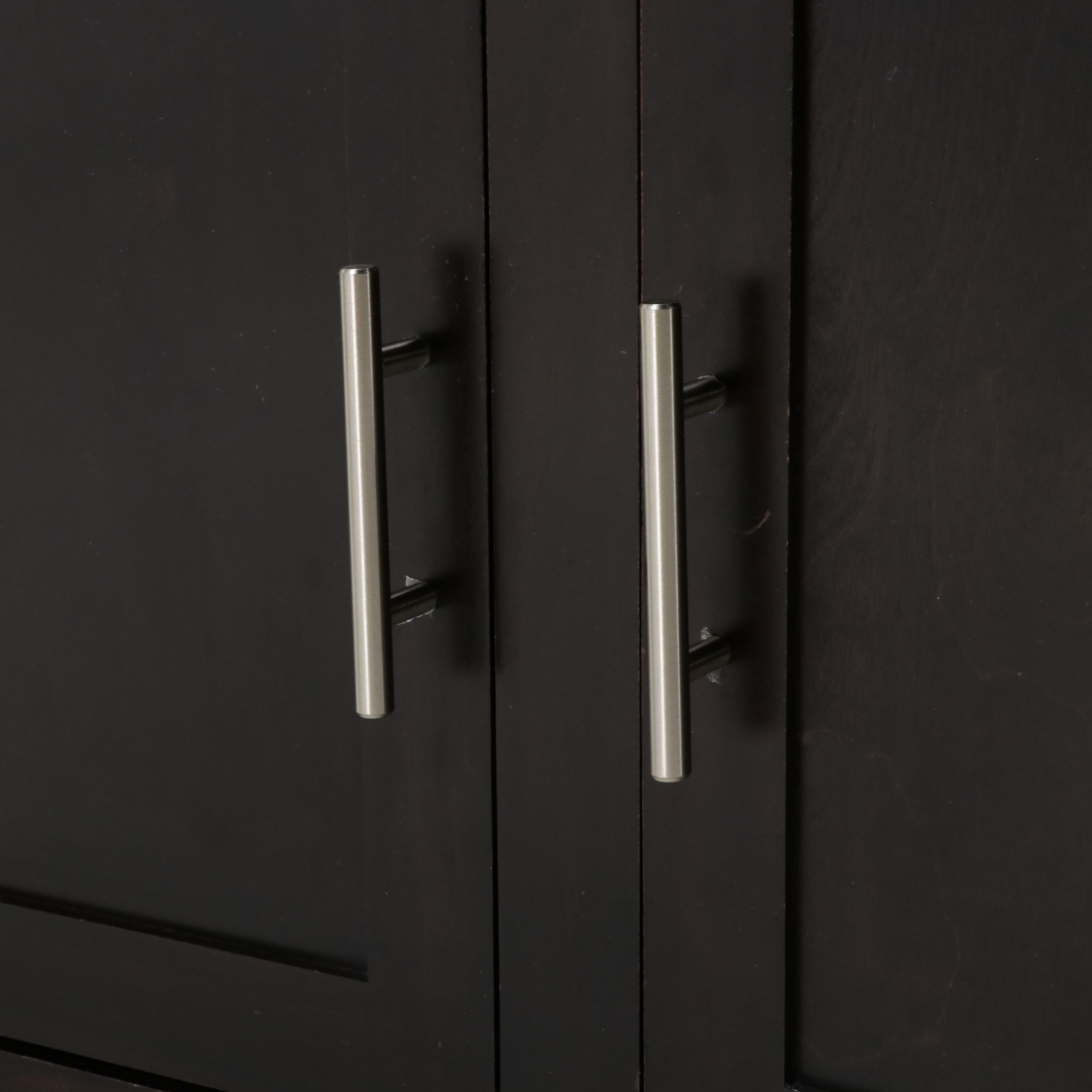 Contemporary Espresso Wood Media Console, 21st Century