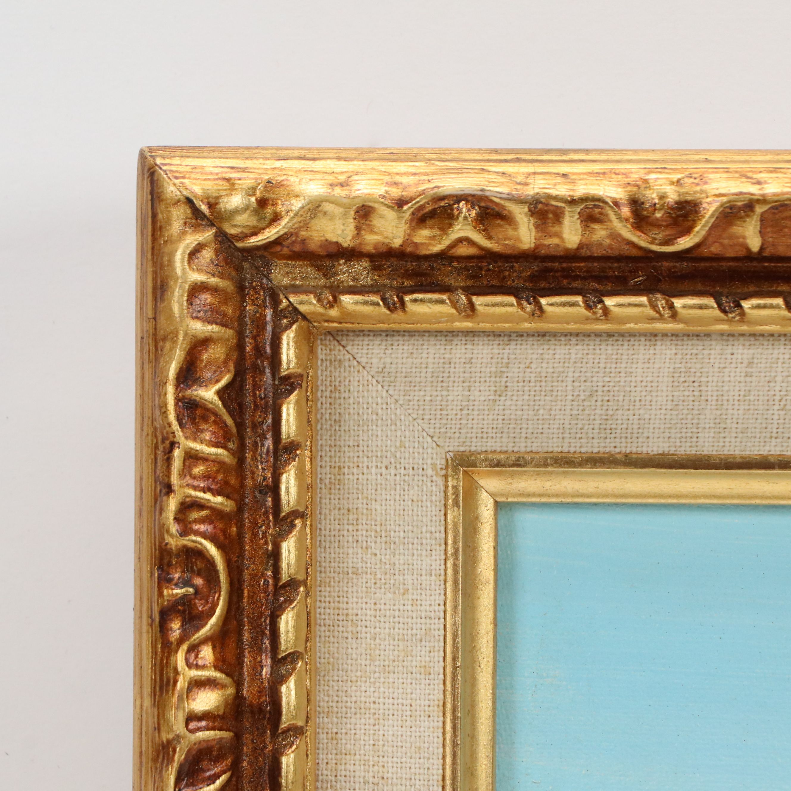 Benson Oil Painting "Secluded Seashore," Mid to Late 20th Century