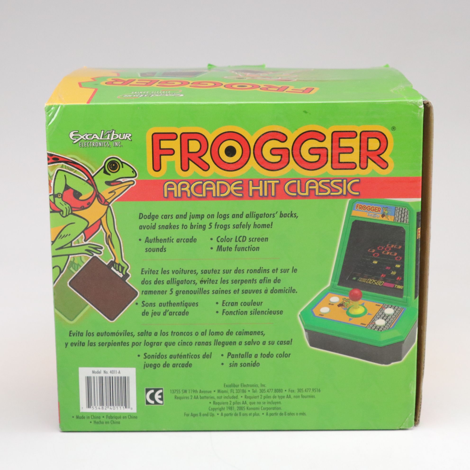 Arcade Hit Classic "Frogger" and "Space Invaders" Tabletop Arcade Games