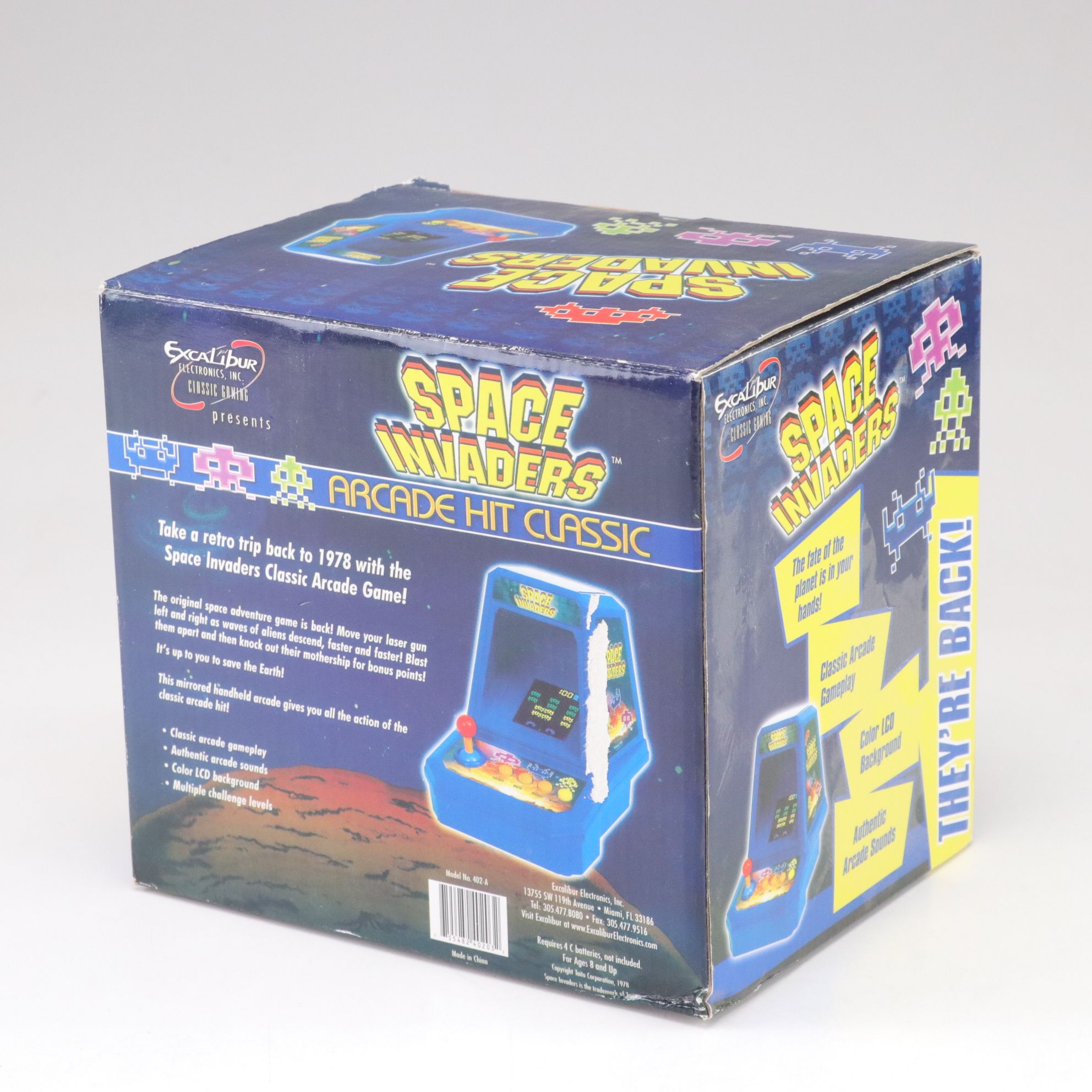Arcade Hit Classic "Frogger" and "Space Invaders" Tabletop Arcade Games